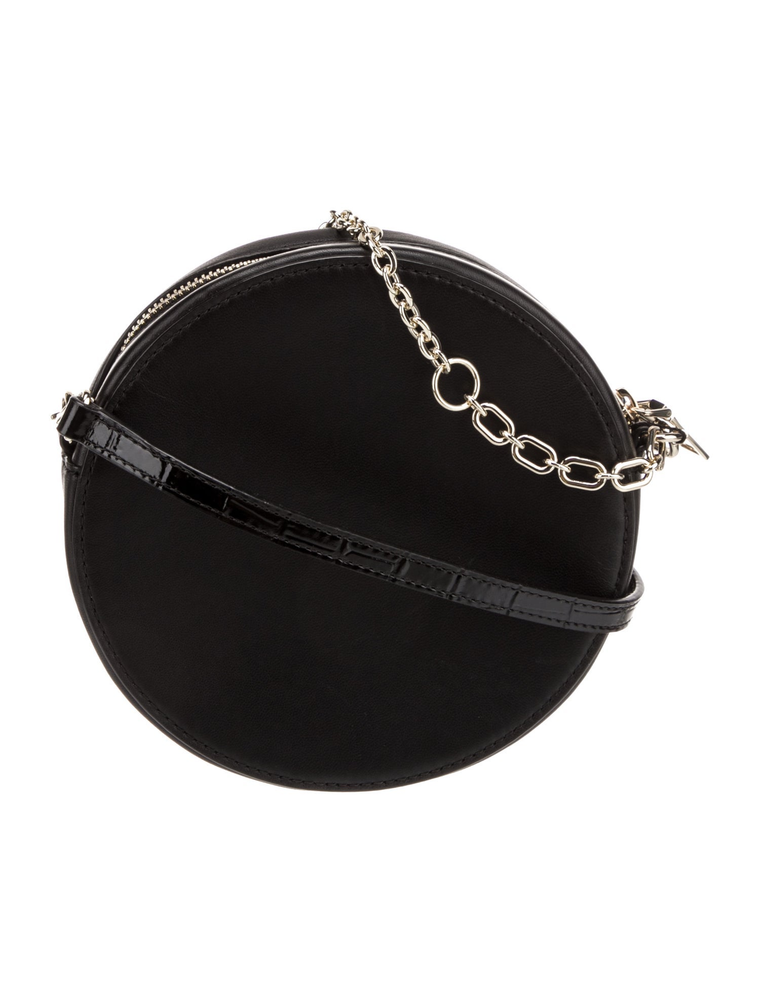 Maje Embossed Leather Crossbody Bag