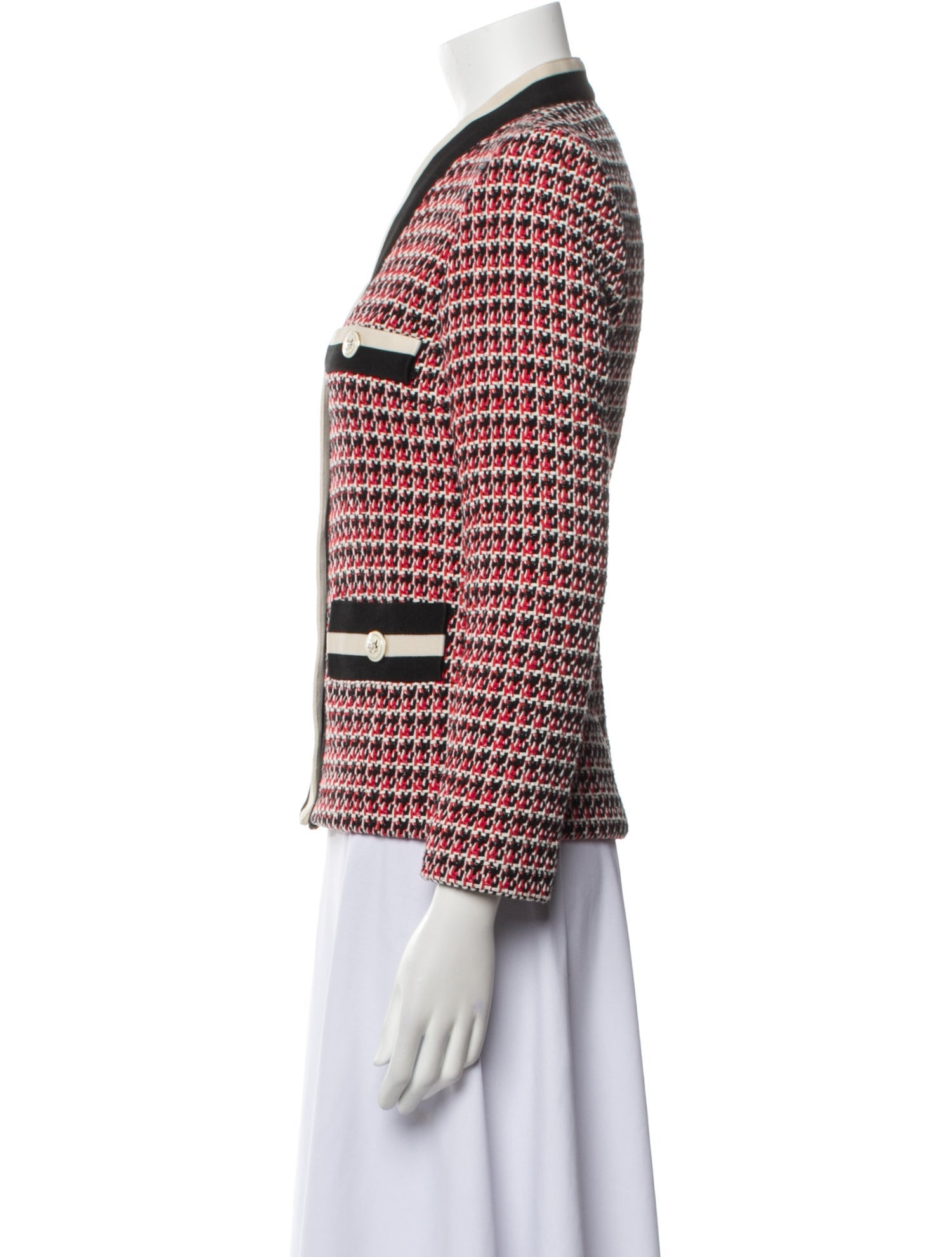 Maje Tweed Pattern Jacket