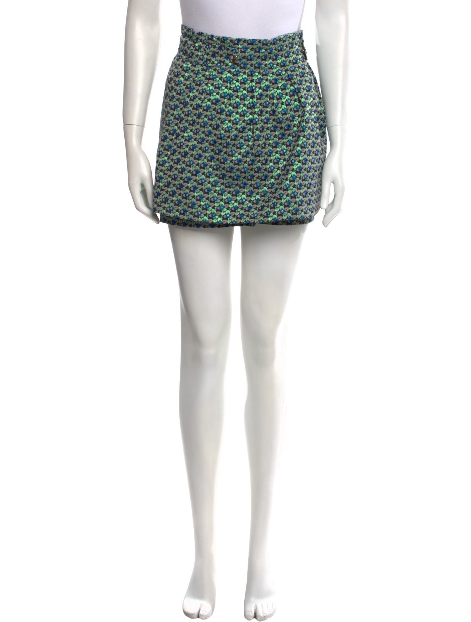 Maje Printed Mini Shorts