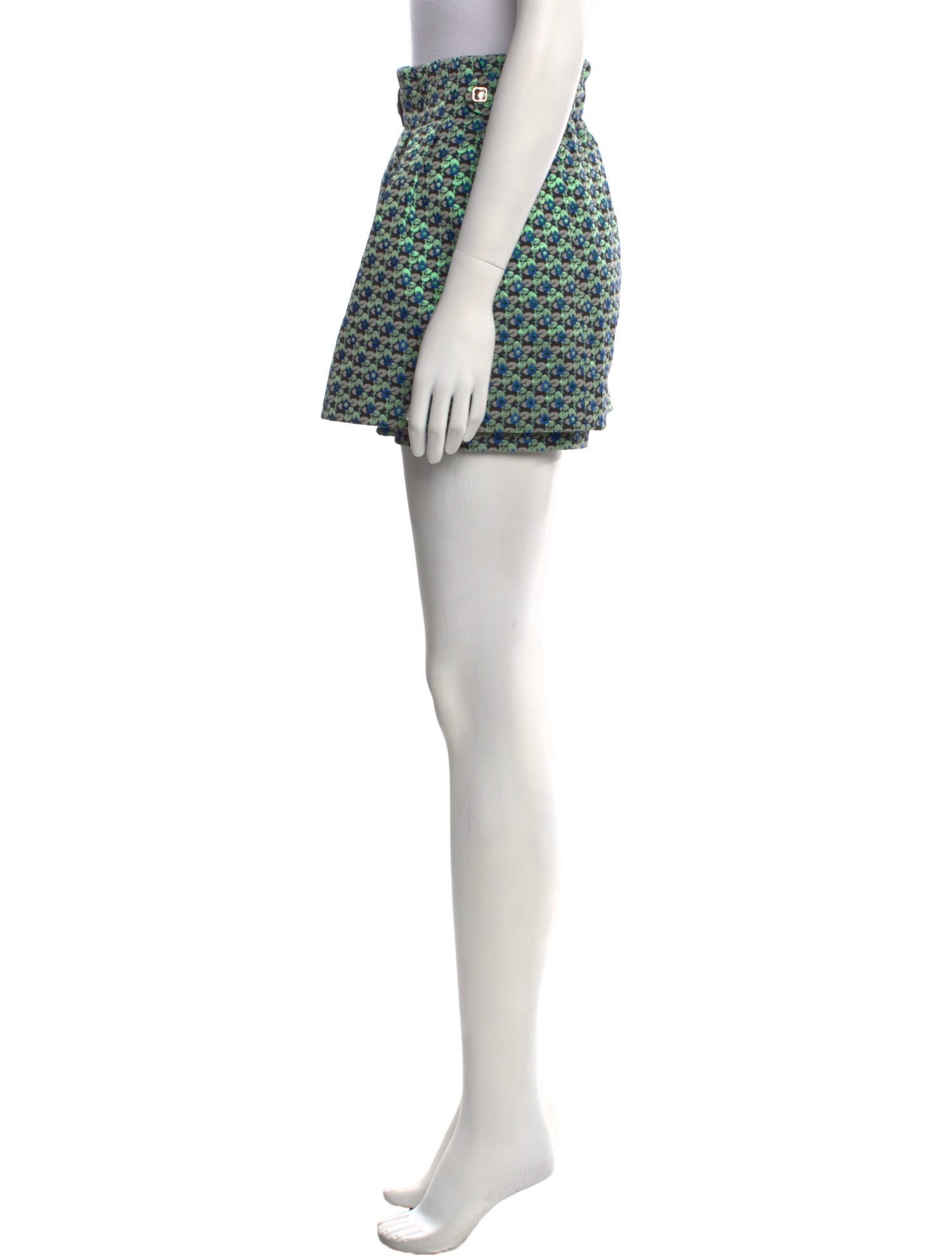 Maje Printed Mini Shorts