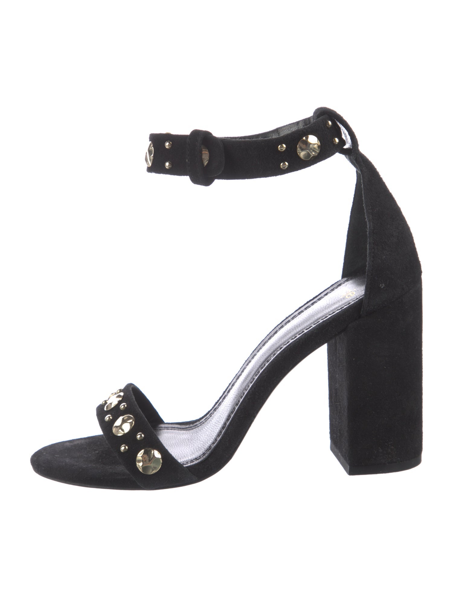 Maje Suede Studded Accents Sandals