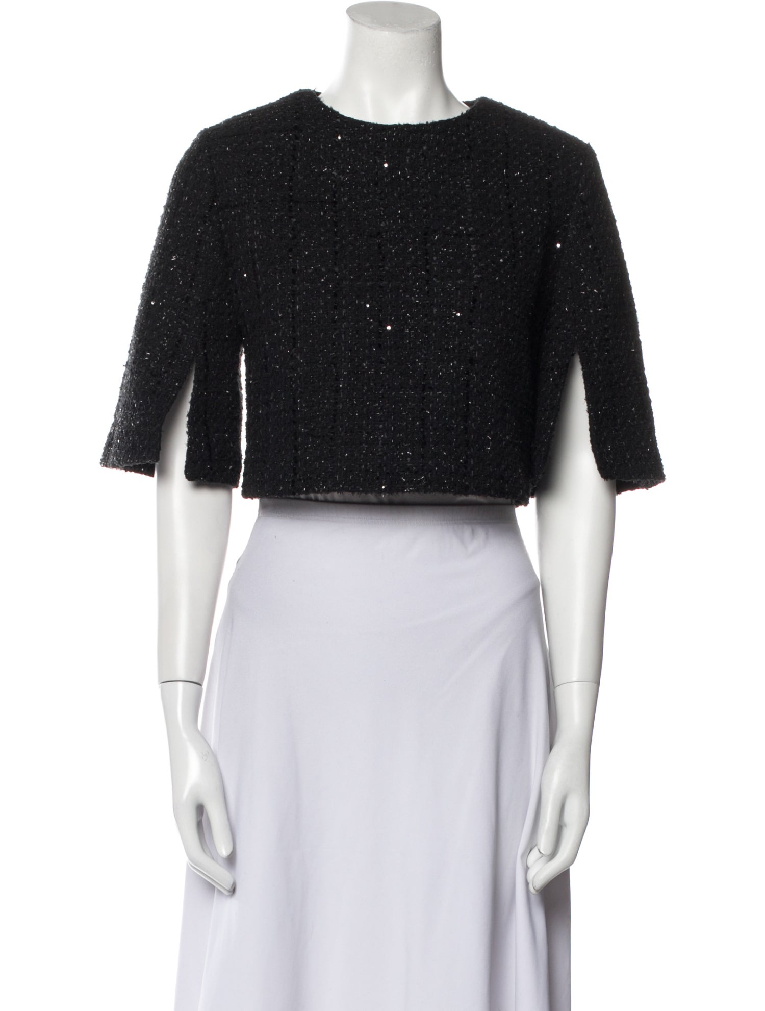 Maje Tweed Pattern Bolero