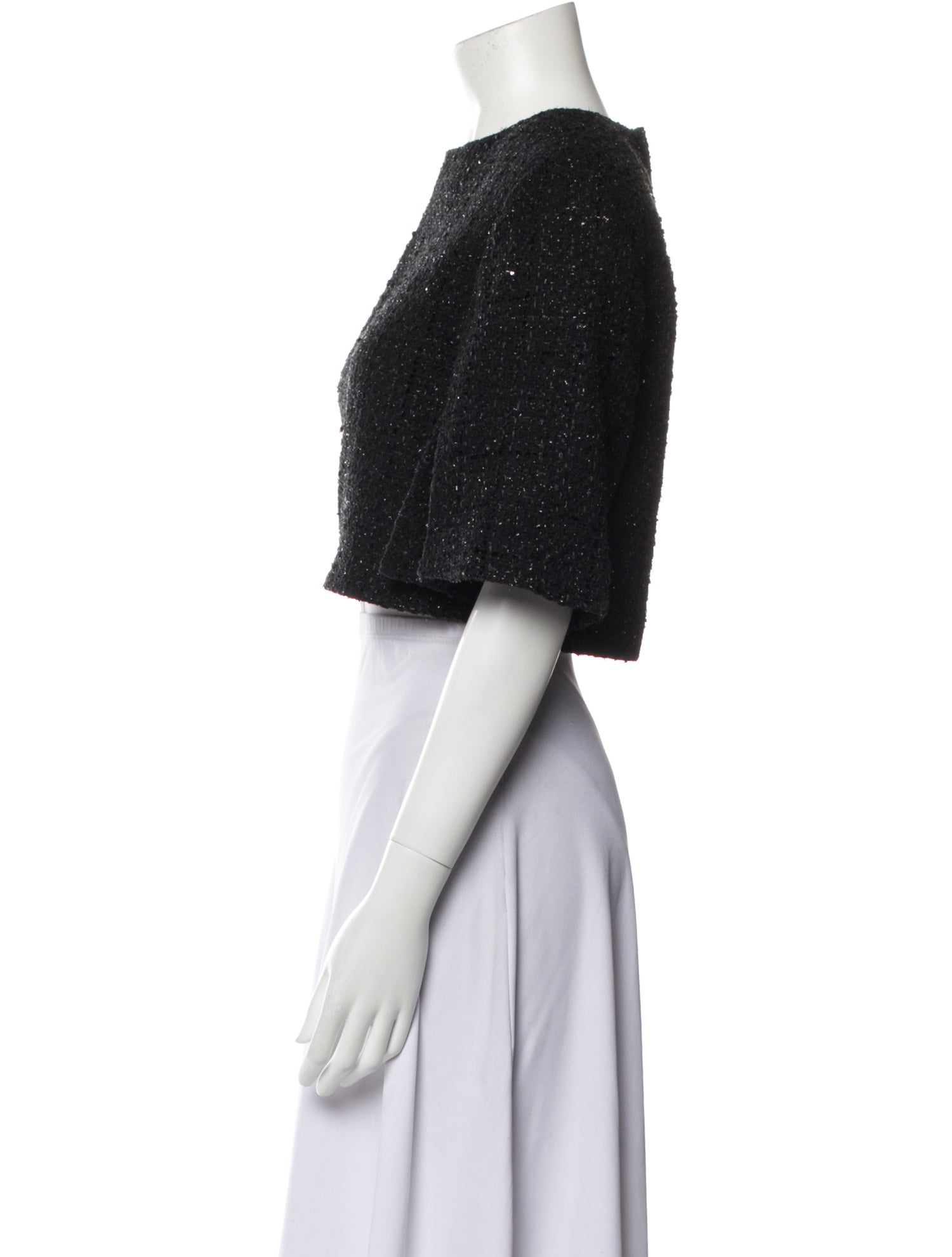 Maje Tweed Pattern Bolero