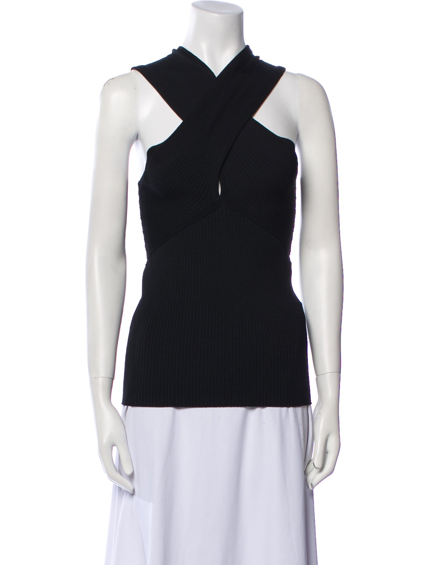Maje V-Neck Sleeveless Top