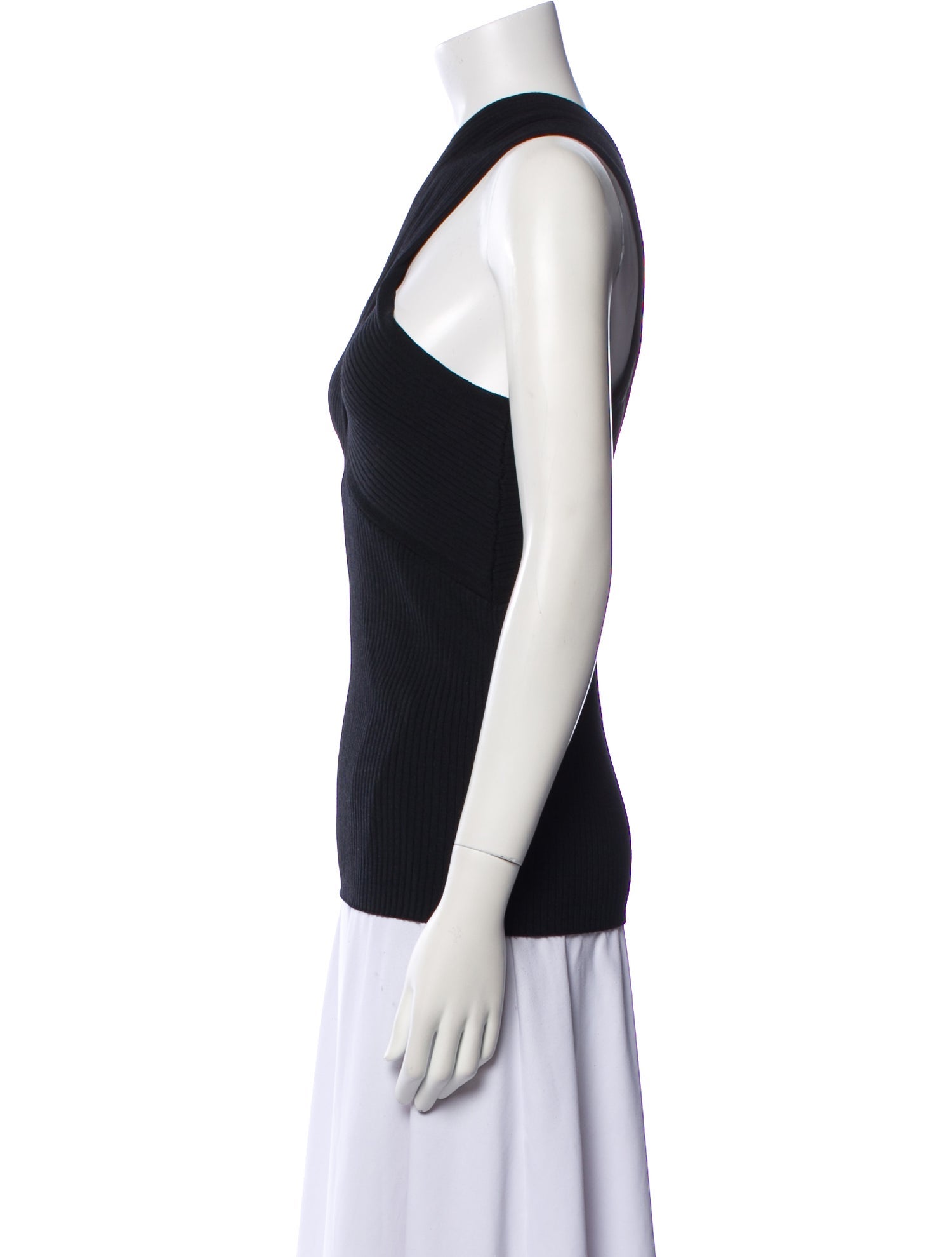 Maje V-Neck Sleeveless Top