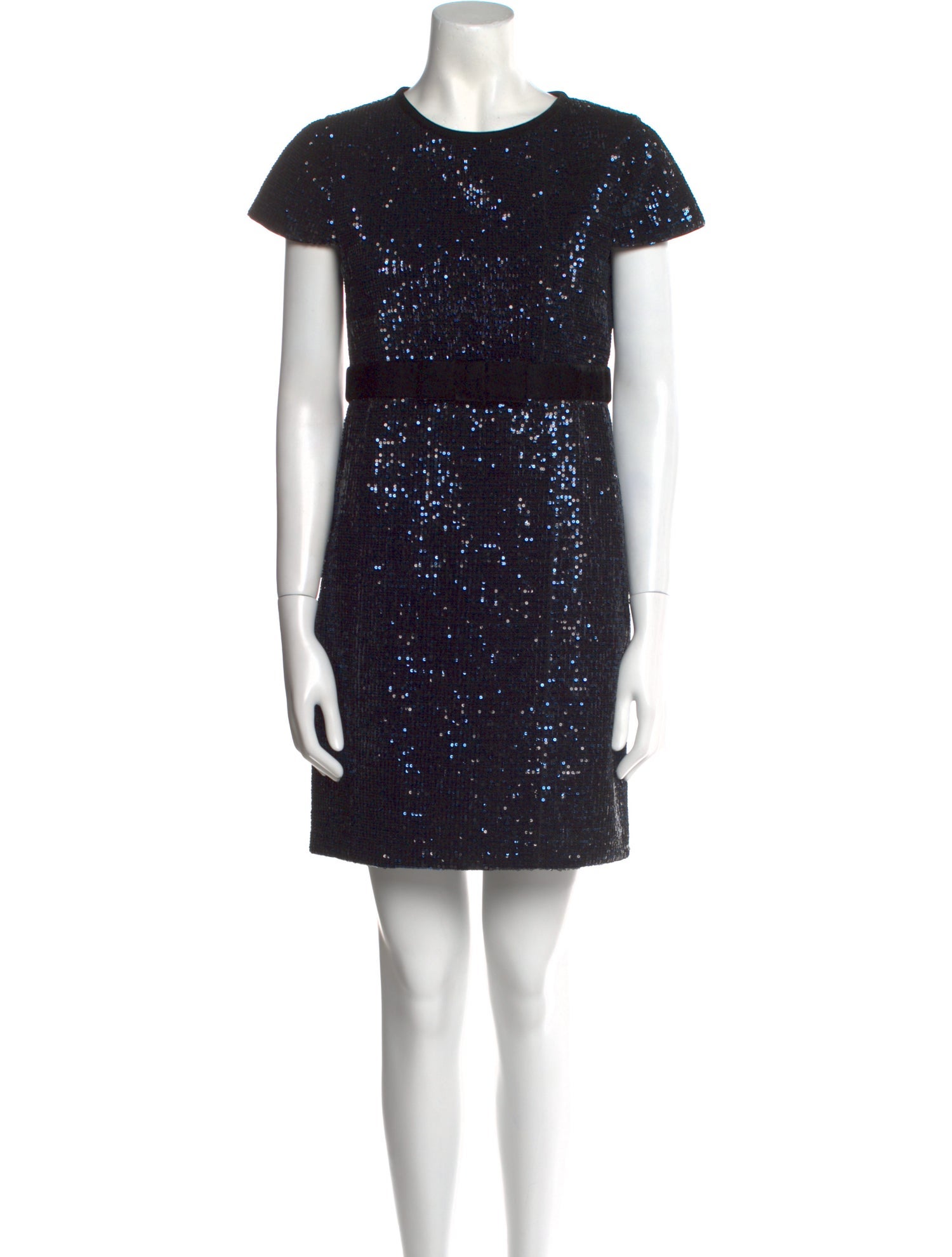 Maje Crew Neck Mini Dress