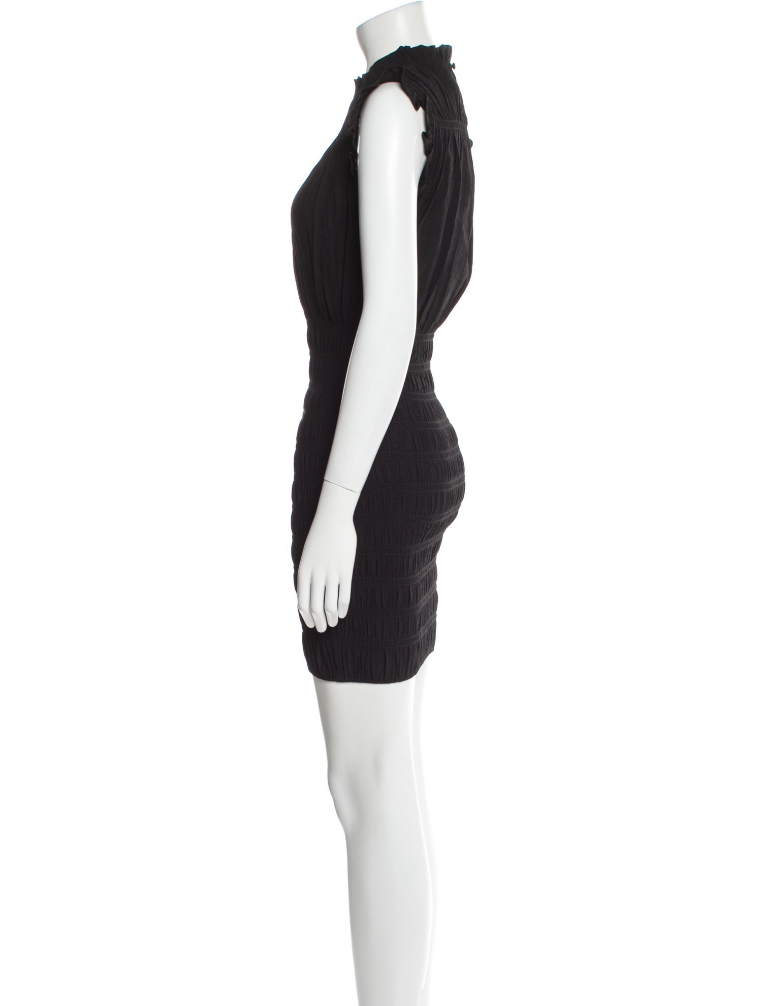 Maje Mock Neck Mini Dress