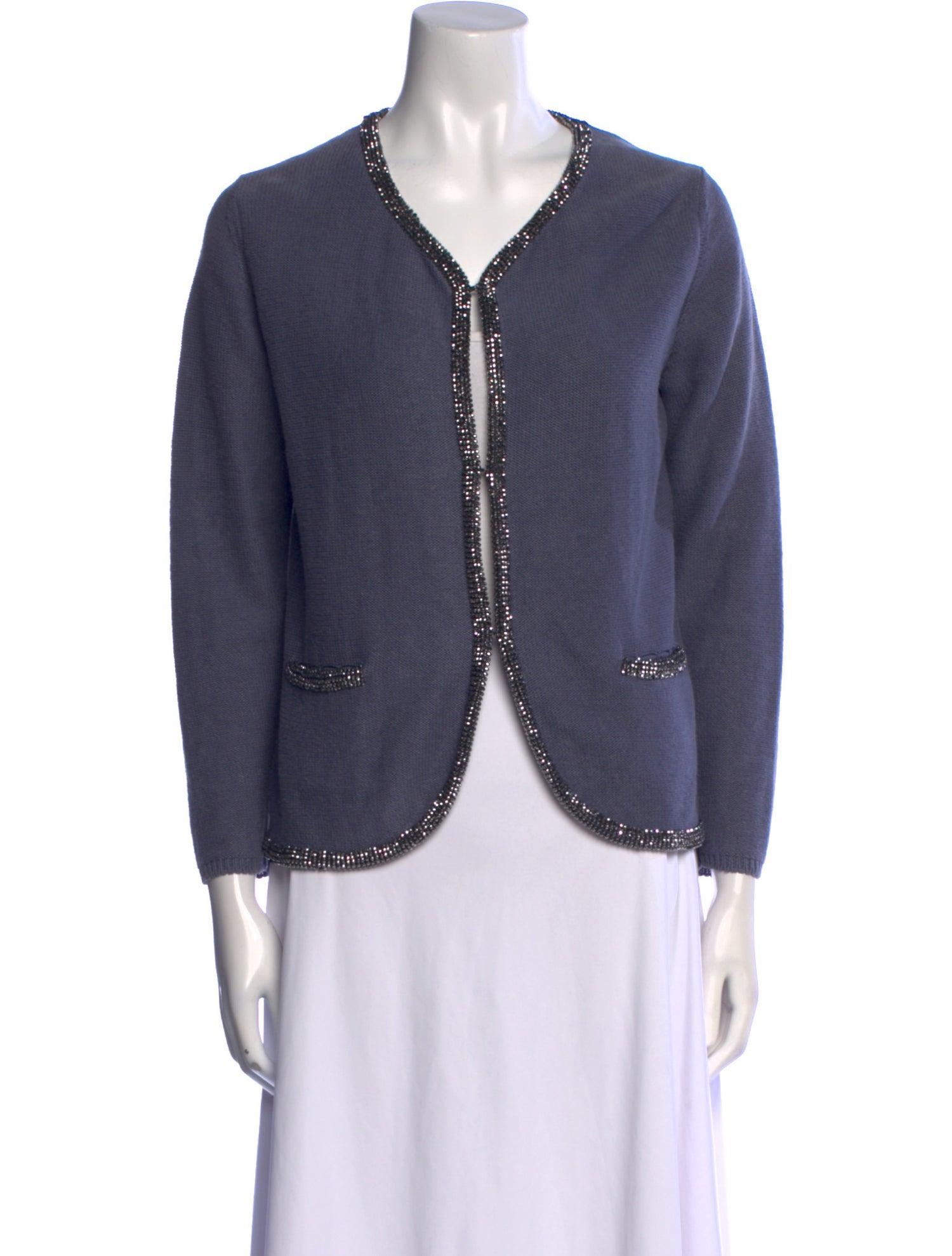 Maje Linen Scoop Neck Sweater