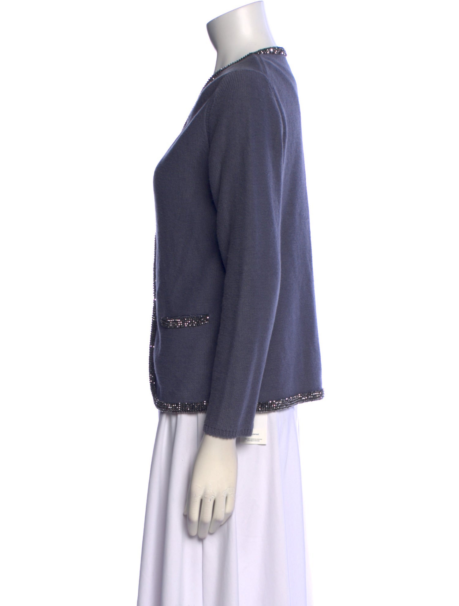 Maje Linen Scoop Neck Sweater