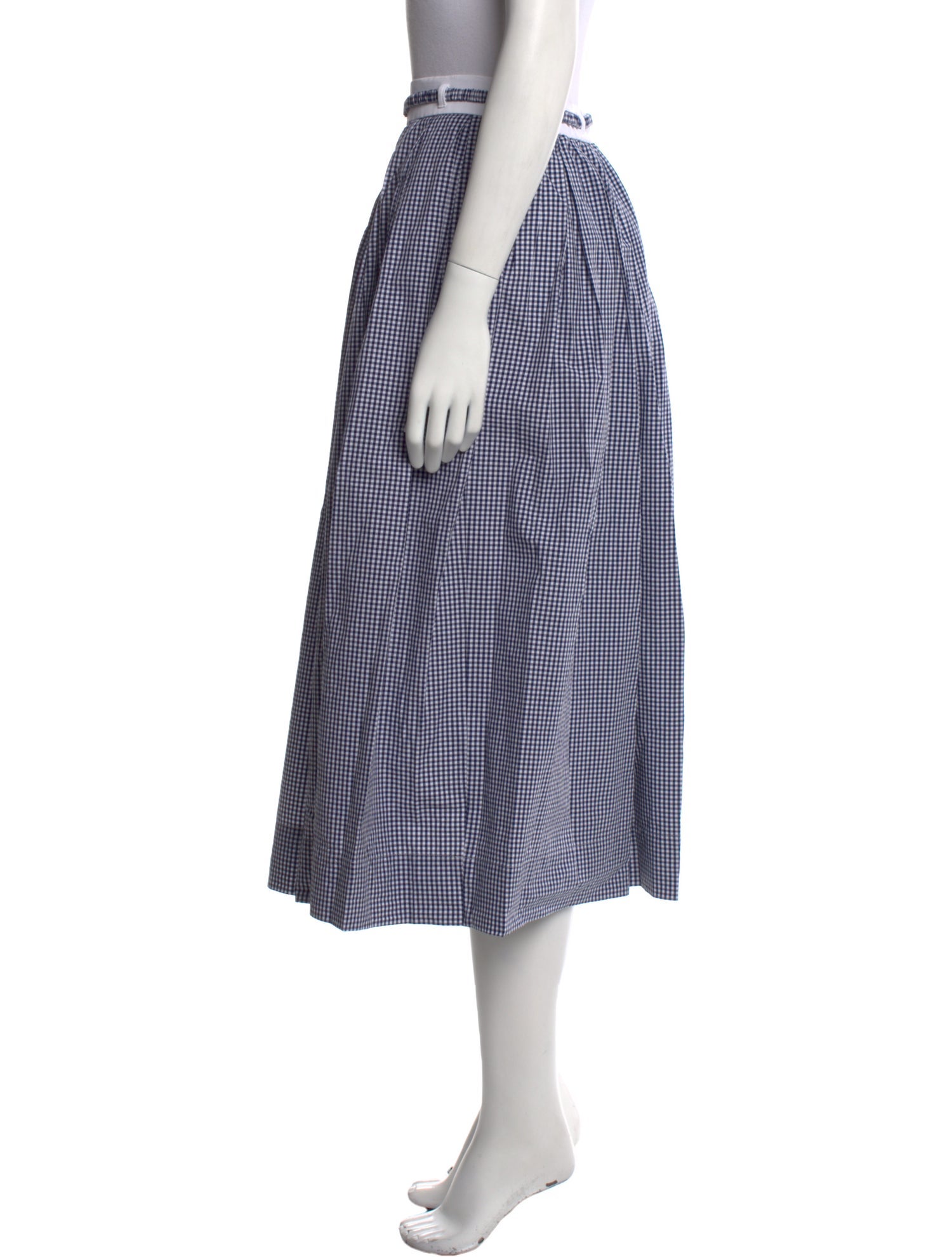 Maje Striped Midi Length Skirt