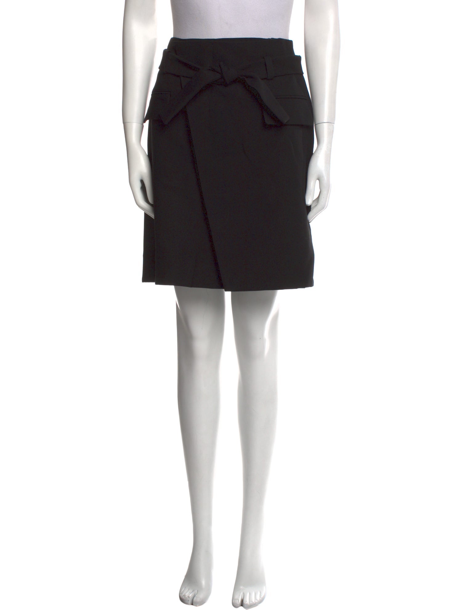 Maje Bow Accents Knee-Length Skirt