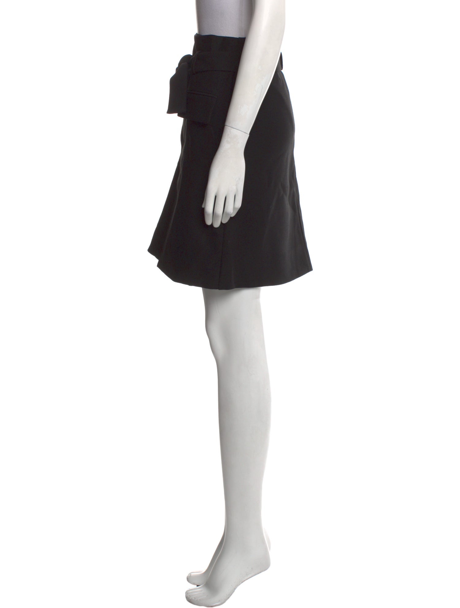 Maje Bow Accents Knee-Length Skirt