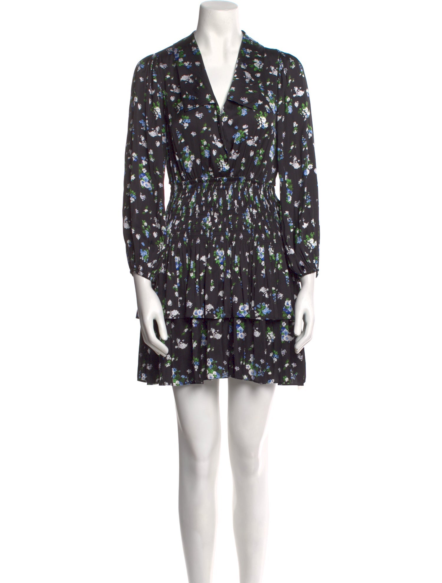 Maje Floral Print Knee-Length Dress