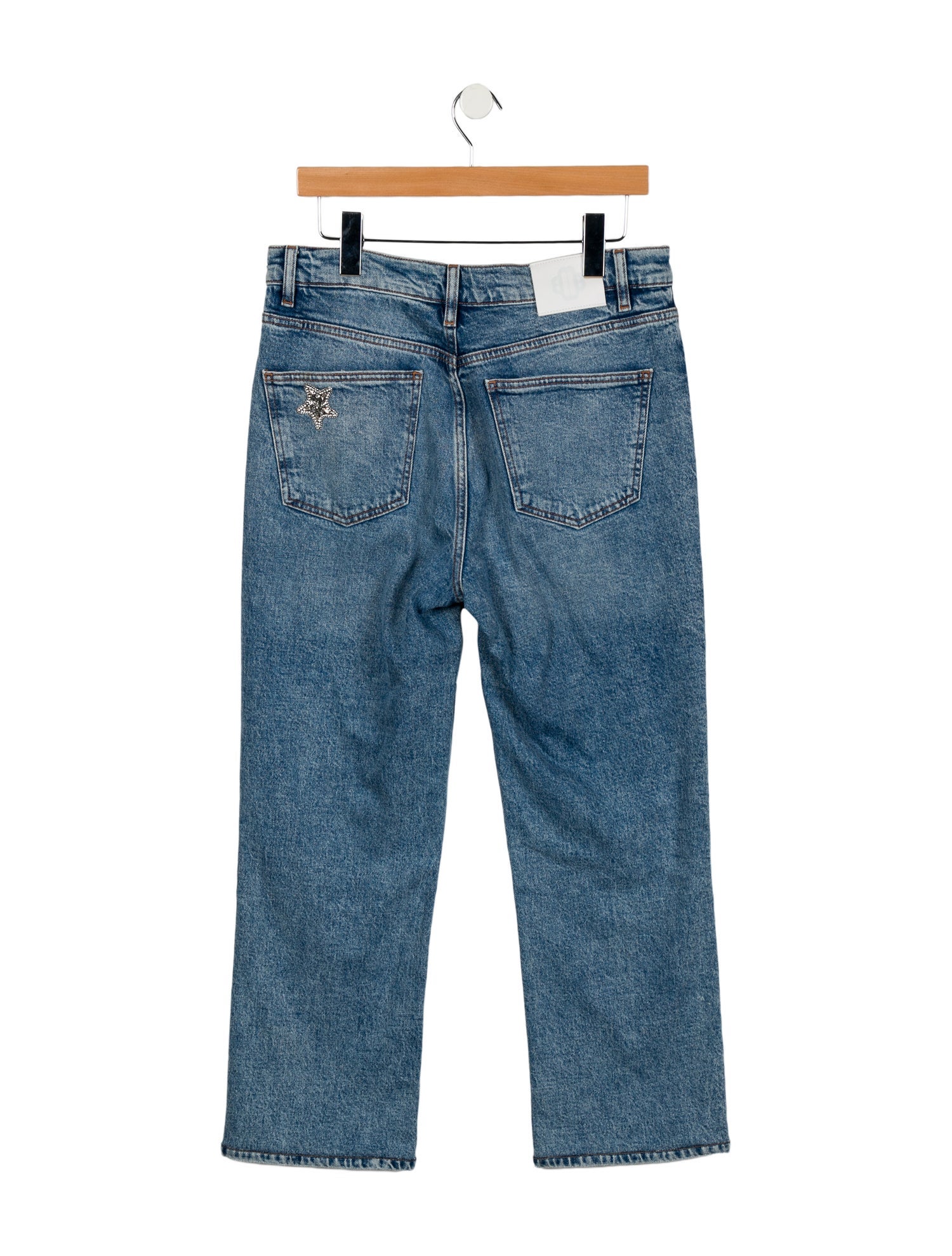 Maje Mid-Rise Straight Leg Jeans