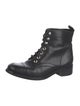 Maje Leather Combat Boots