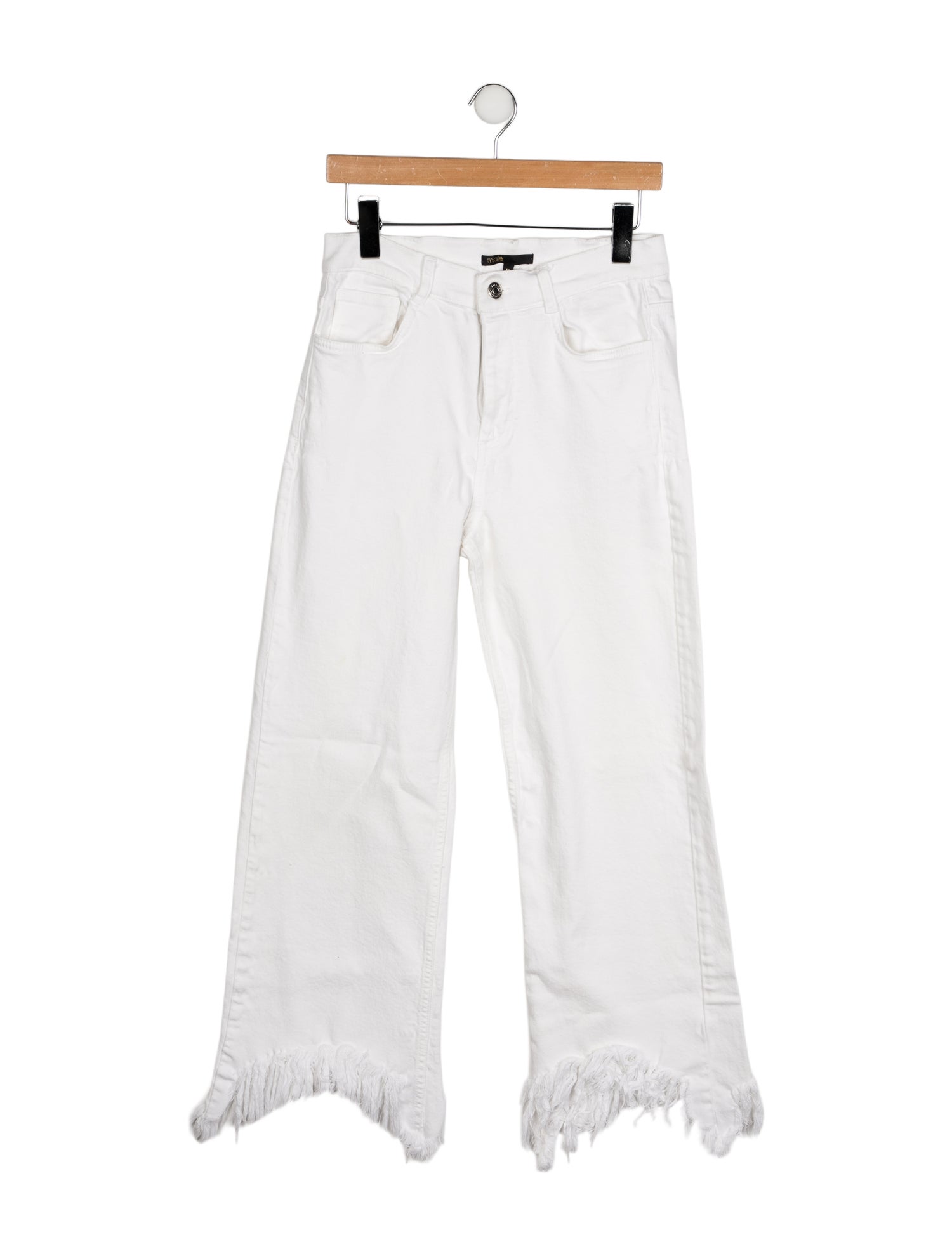 Maje High-Rise Wide Leg Jeans