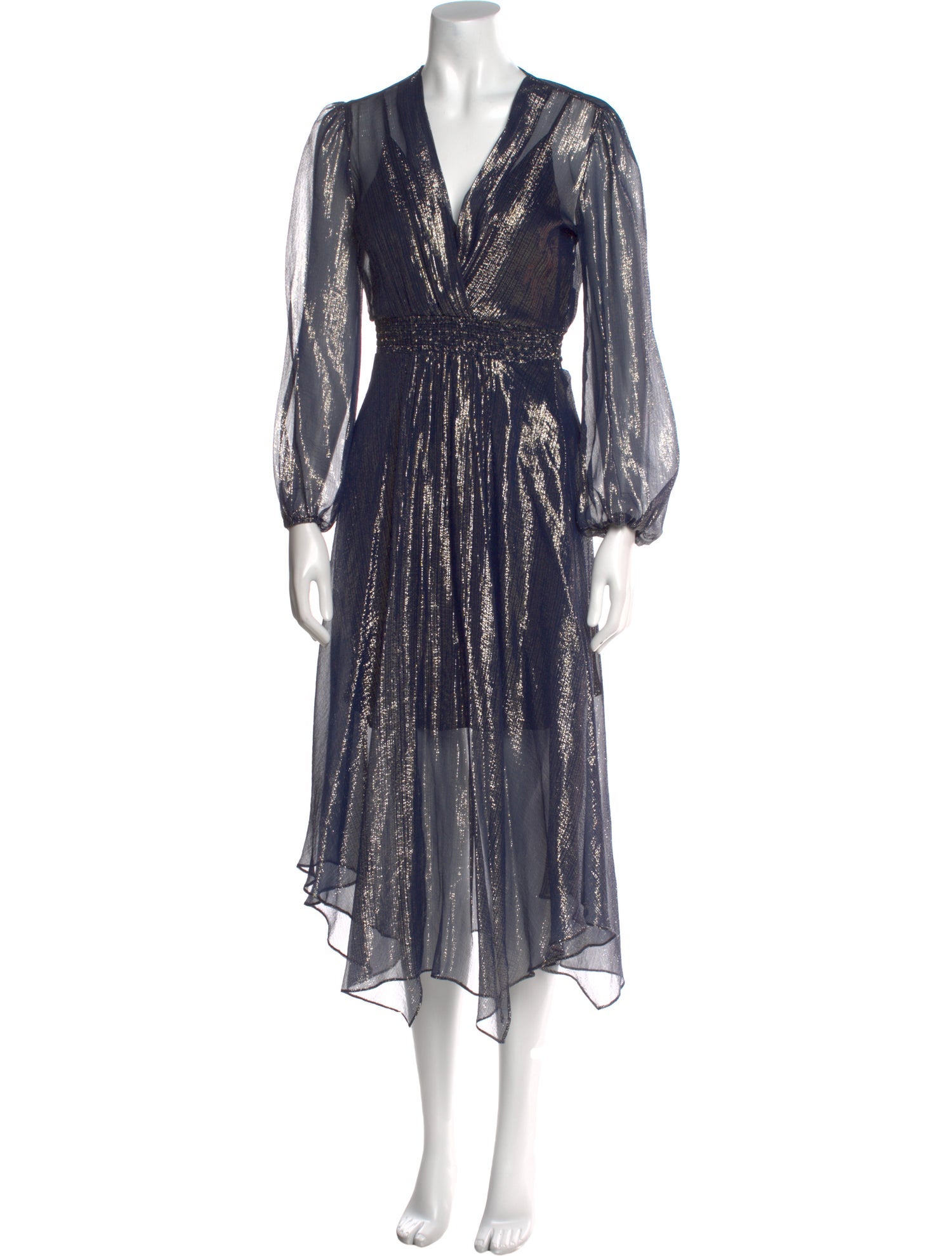 Maje Silk Midi Length Dress