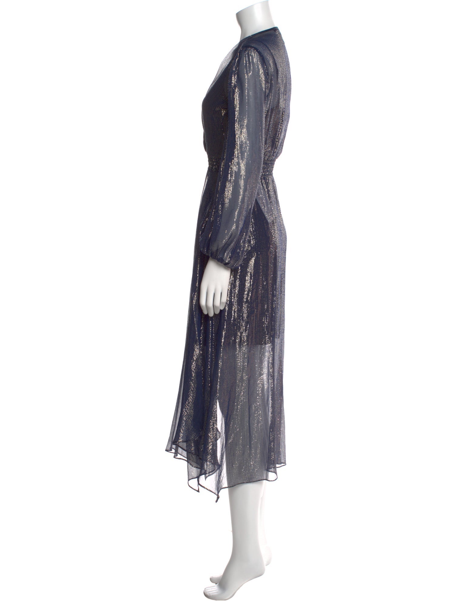 Maje Silk Midi Length Dress