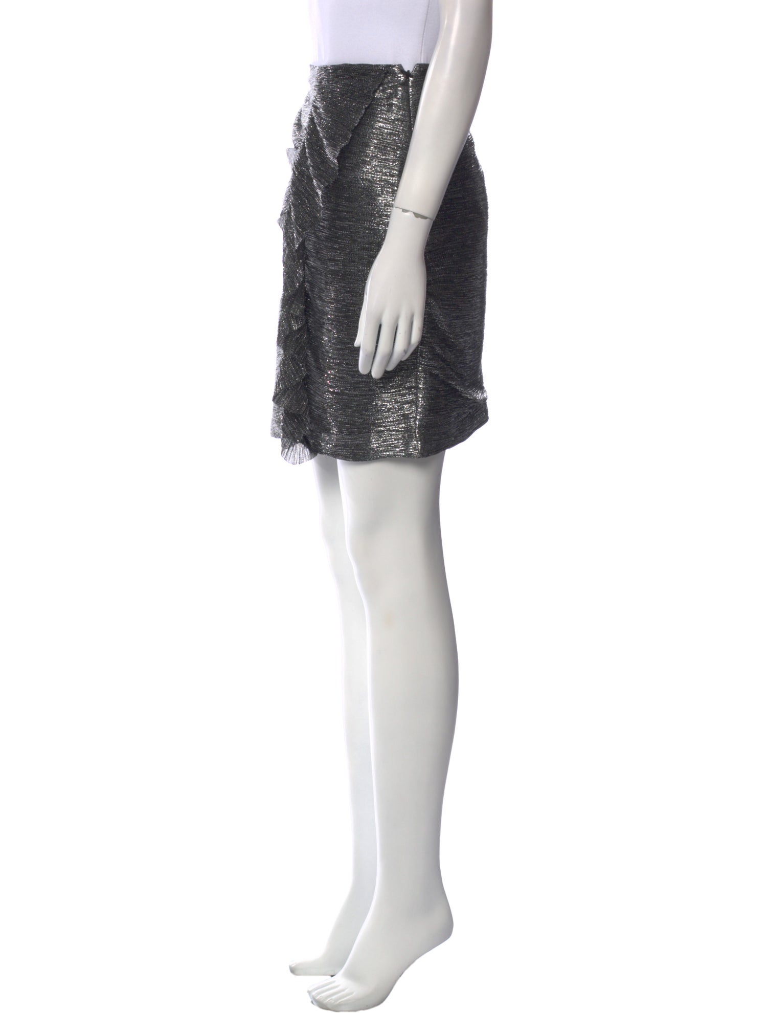 Maje Glitter Accents Mini Skirt