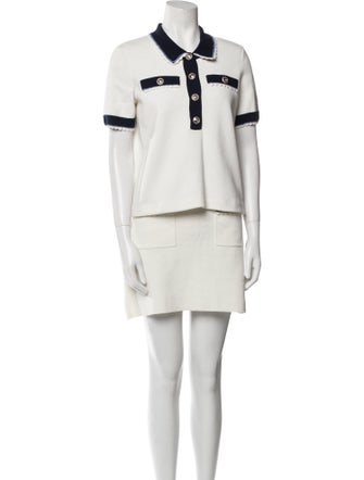 Maje Crochet Trim Skirt Set