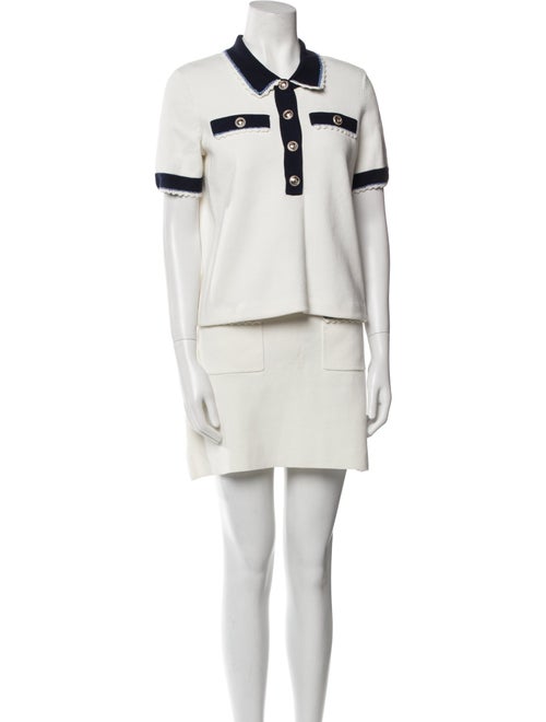 Maje Crochet Trim Skirt Set