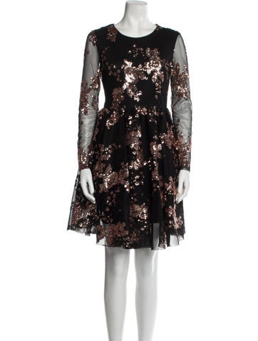 Maje Dresses Patterned Knee-Length Dress M