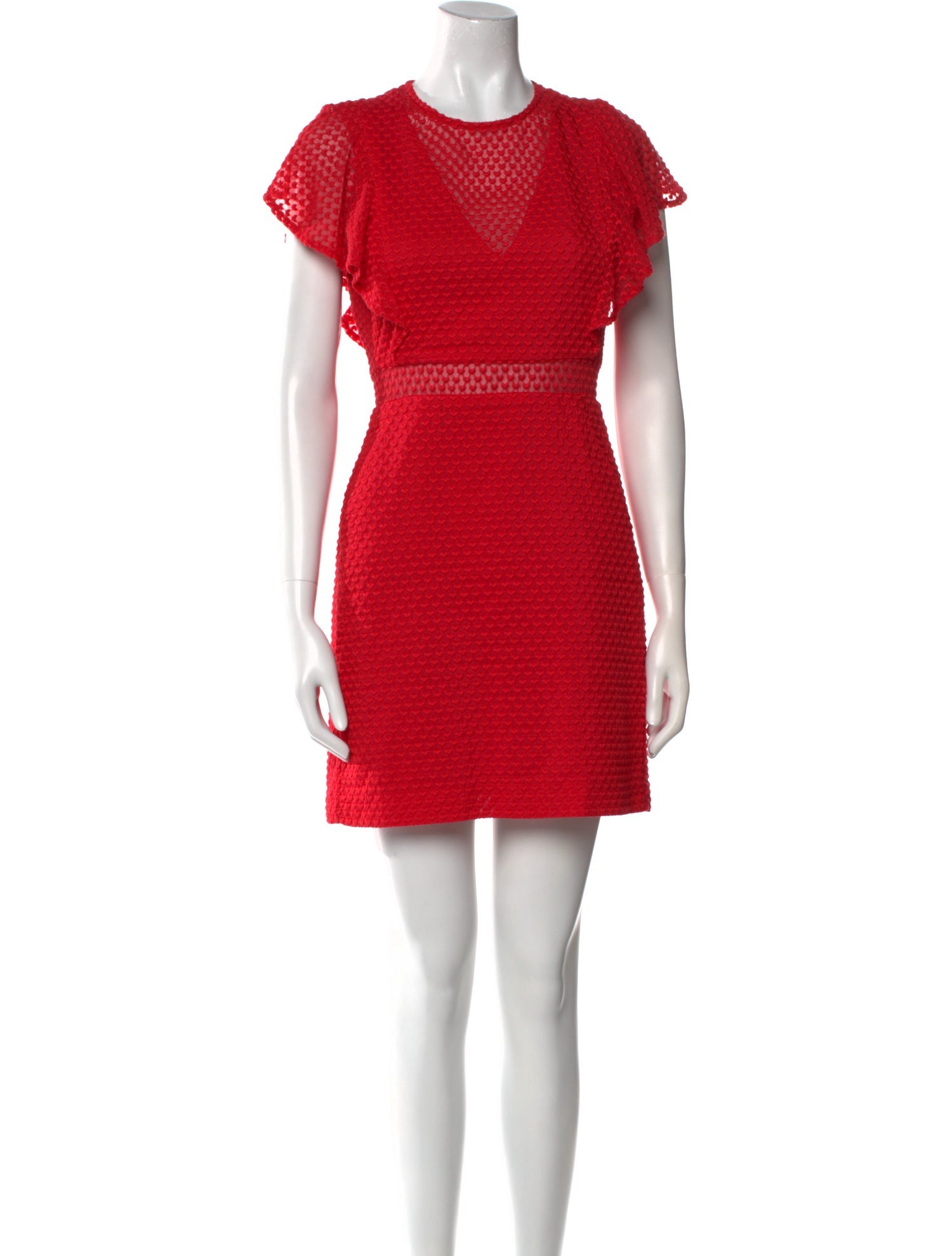 Maje Crew Neck Mini Dress