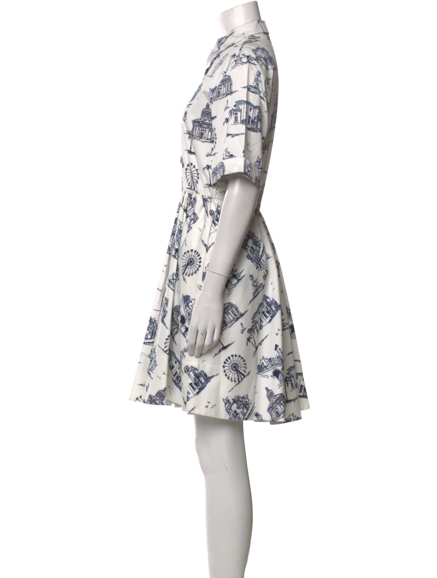 Maje Printed Knee-Length Dress