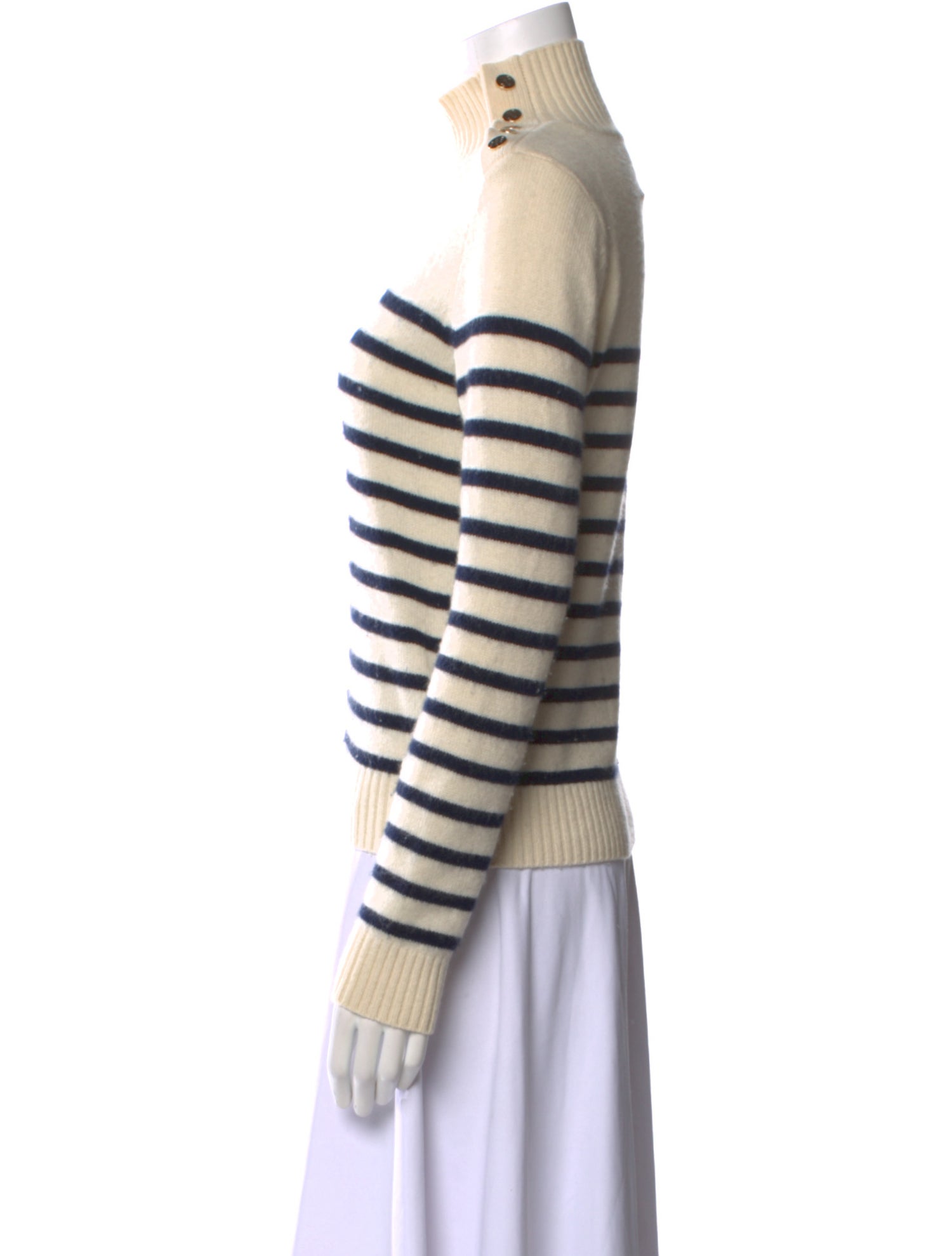 Maje Cashmere Striped Sweater