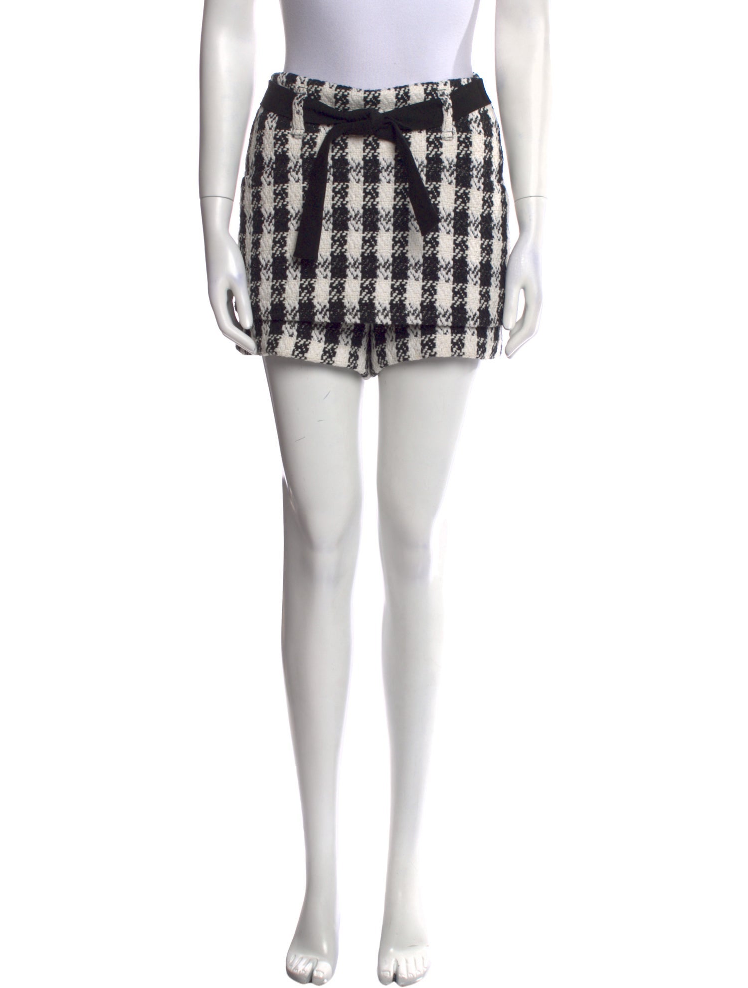 Maje Plaid Print Mini Skirt