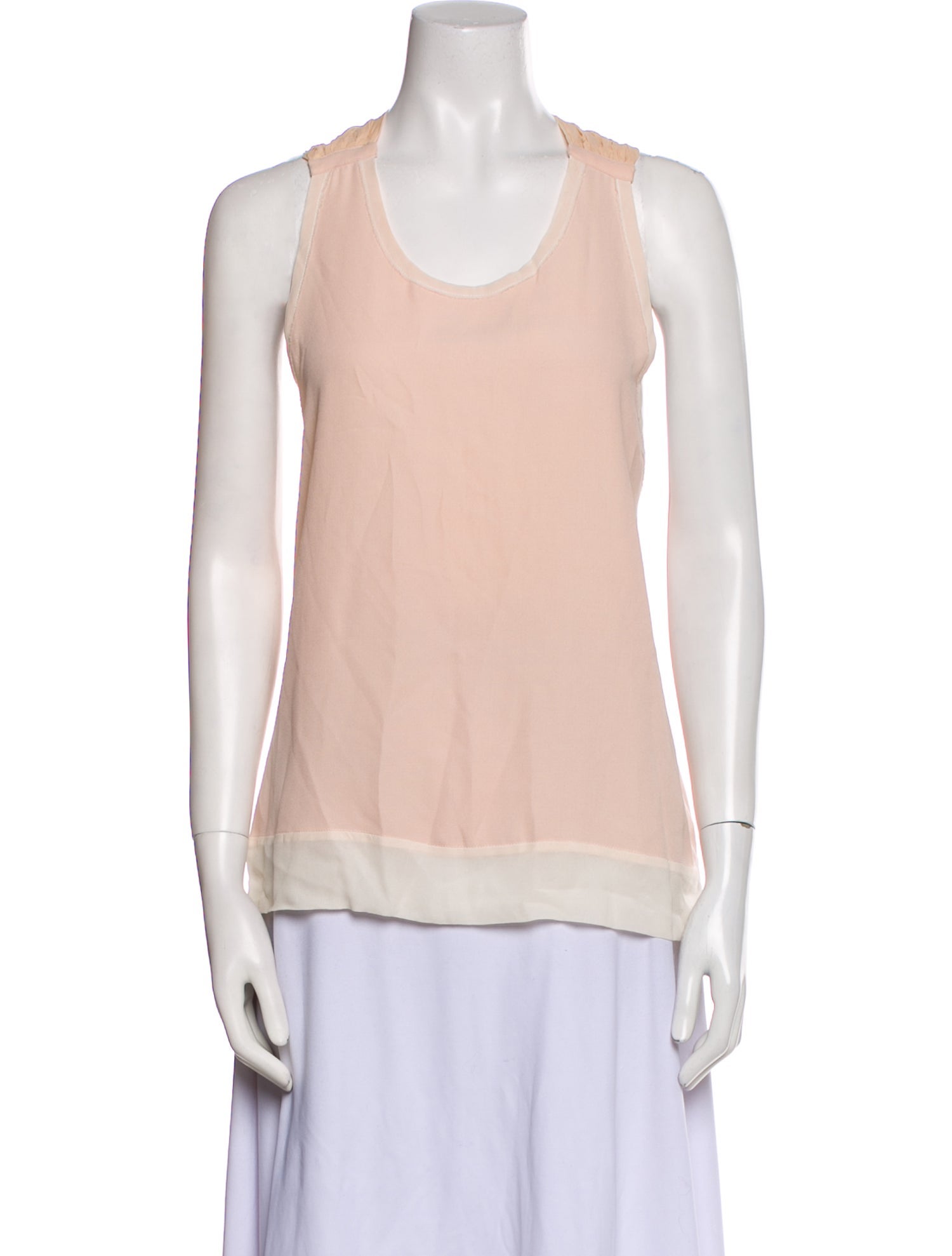 Maje Scoop Neck Sleeveless Top