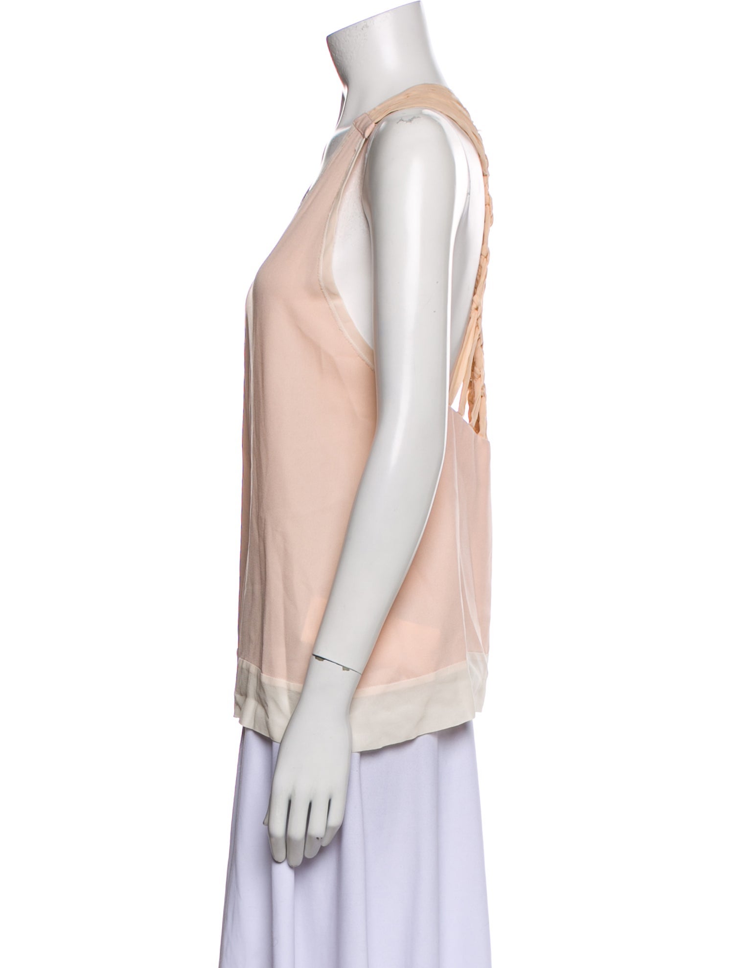 Maje Scoop Neck Sleeveless Top