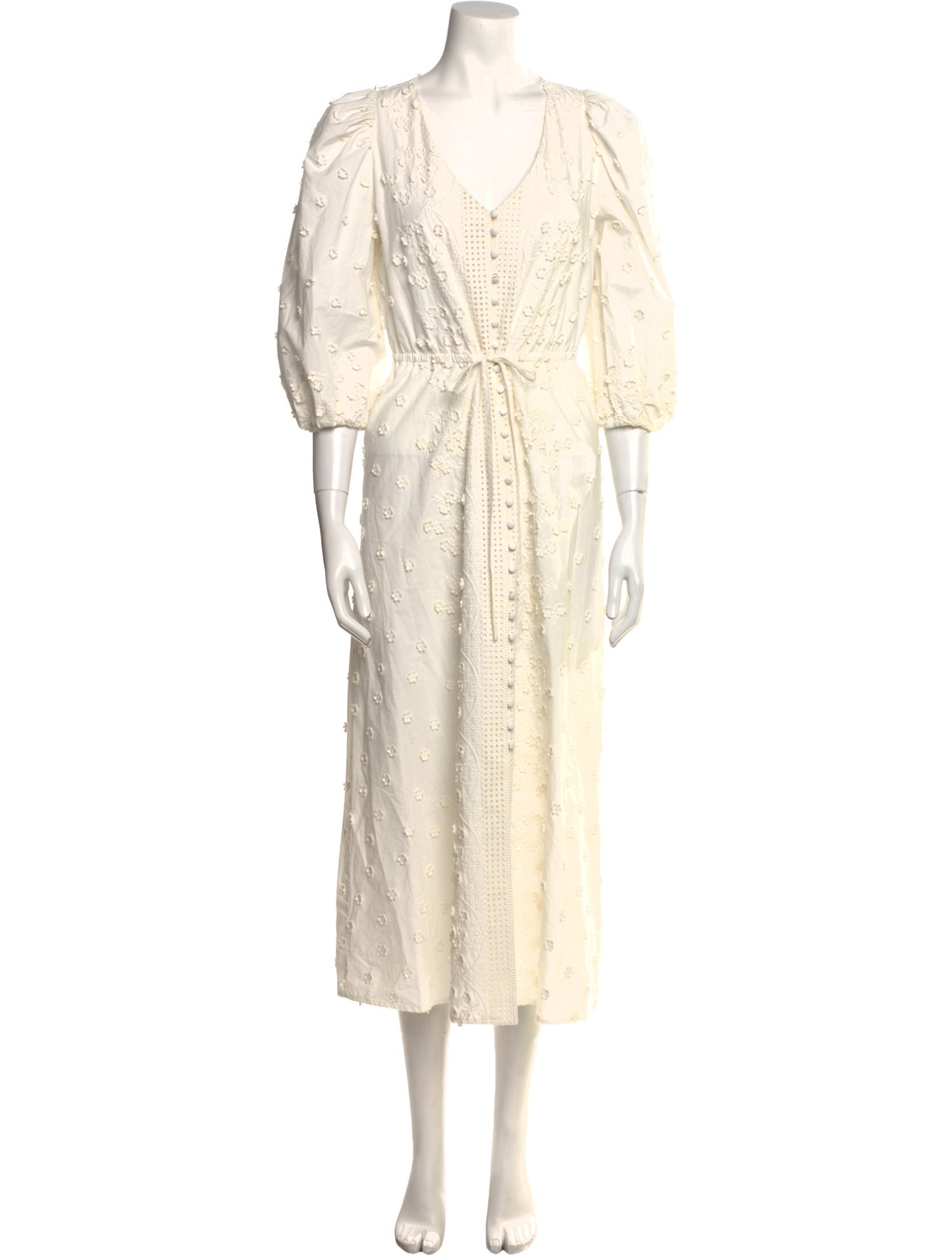 Maje V-Neck Long Dress