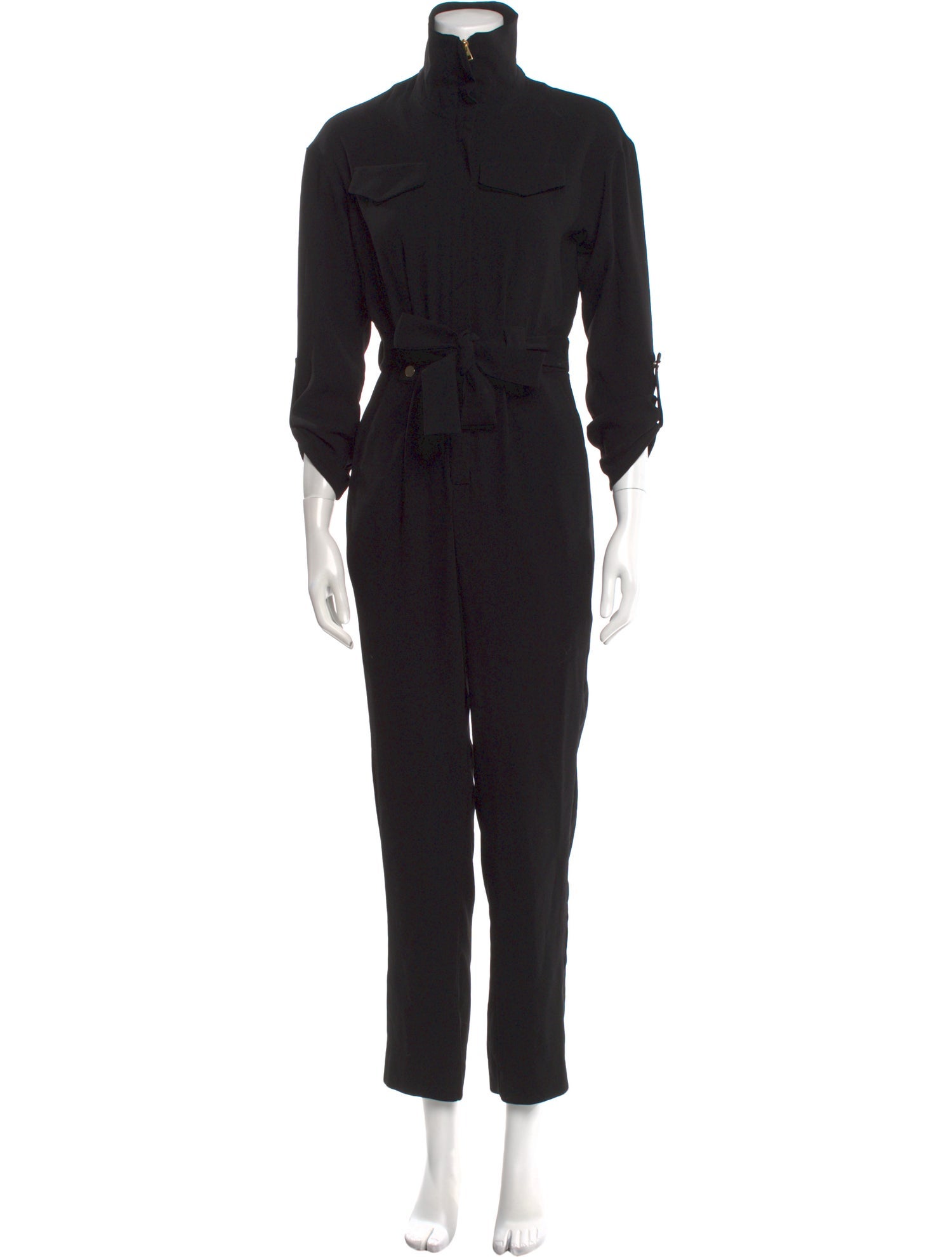 Maje Mock Neck Jumpsuit