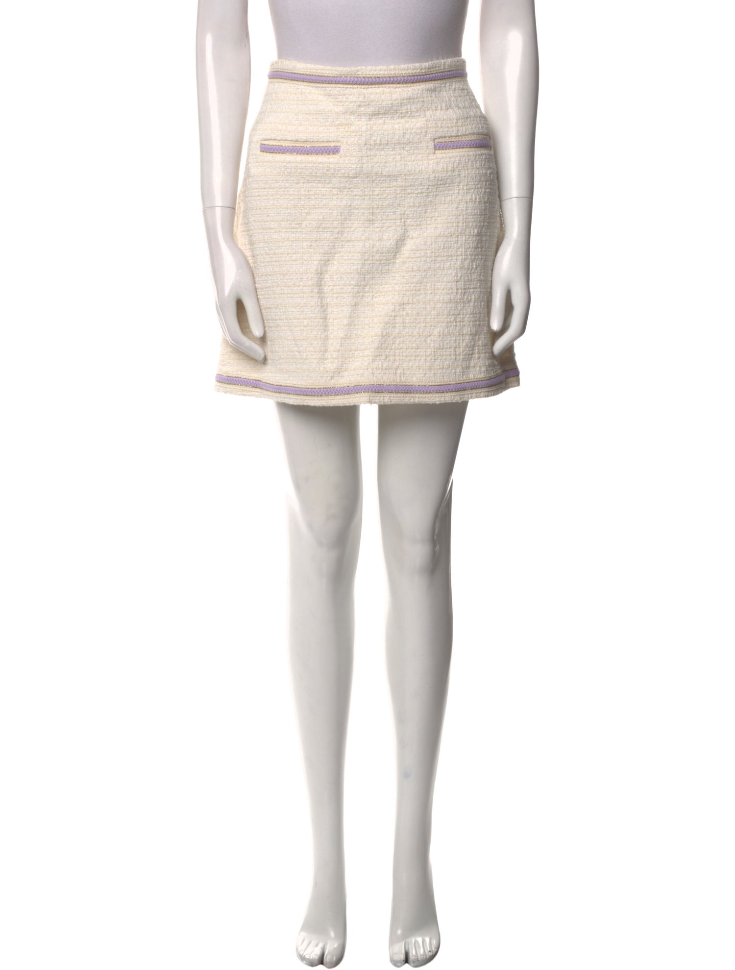 Maje Tweed Pattern Mini Skirt w/ Tags