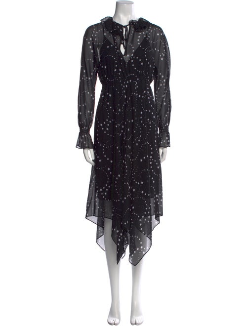 Maje Printed Knee-Length Dress