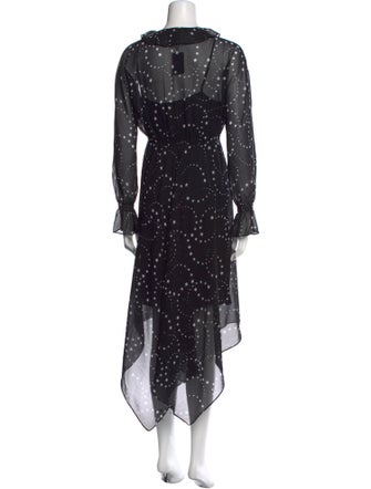 Maje Printed Knee-Length Dress