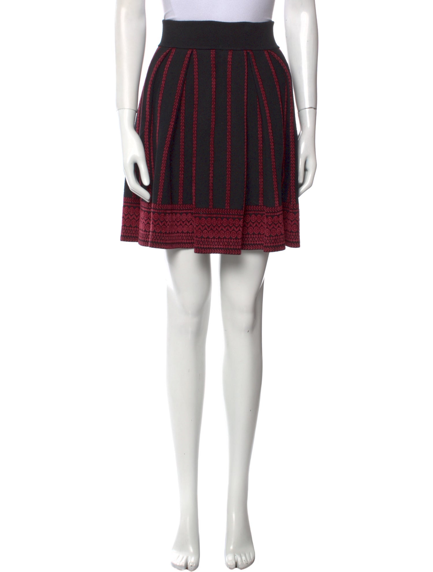 Maje Striped Knee-Length Skirt