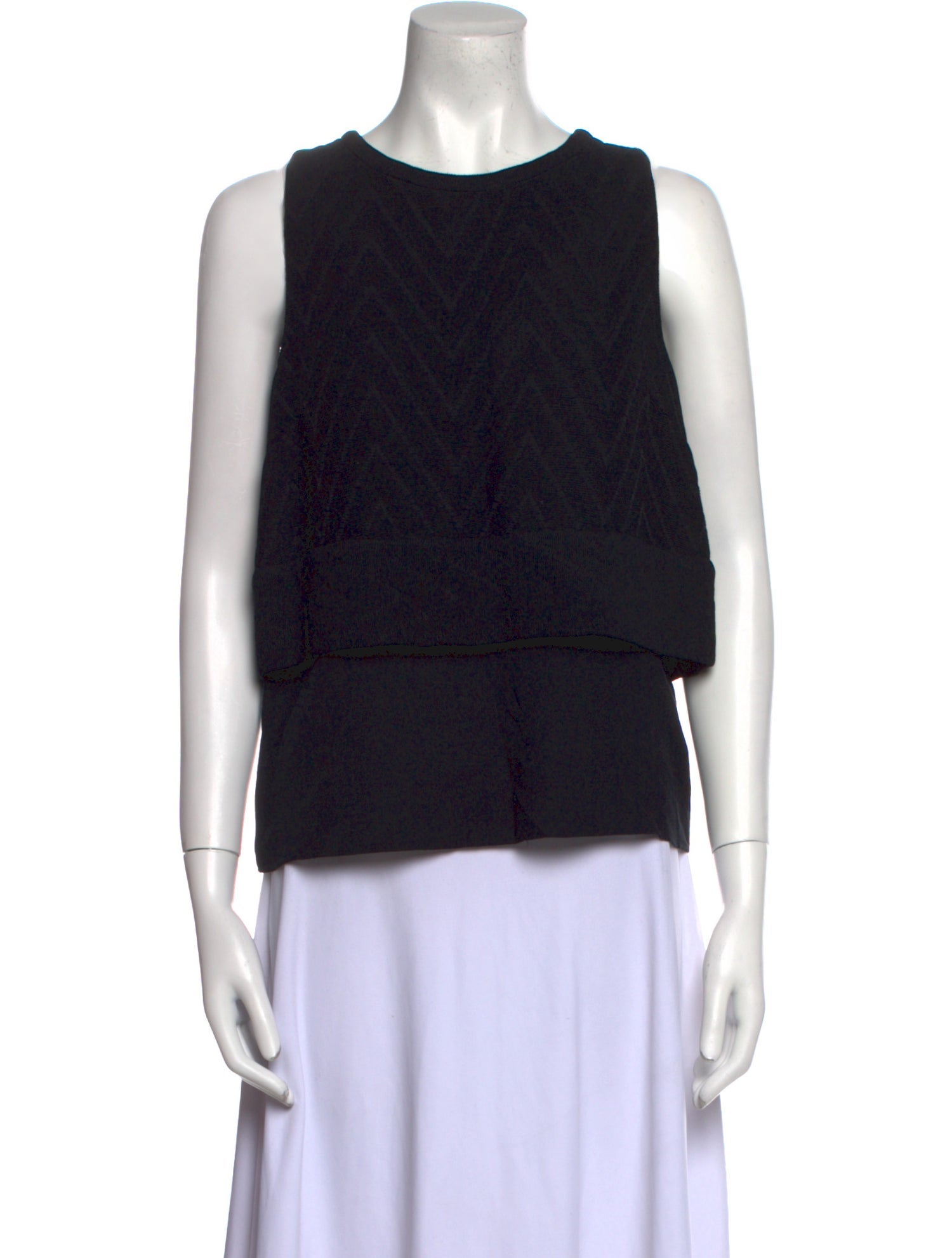 Maje Scoop Neck Sleeveless Top