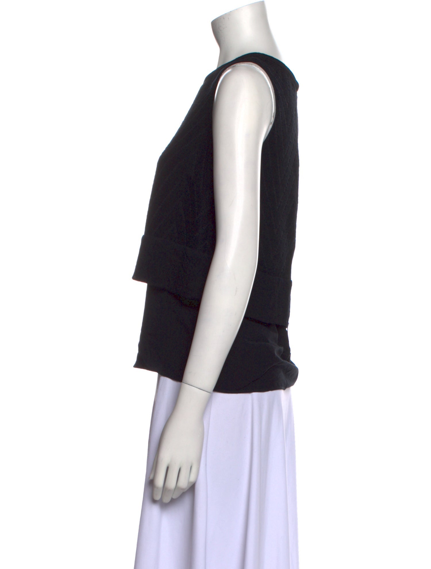 Maje Scoop Neck Sleeveless Top