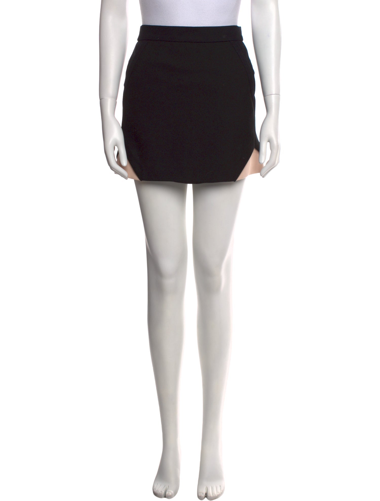 Maje Pleated Accents Mini Skirt