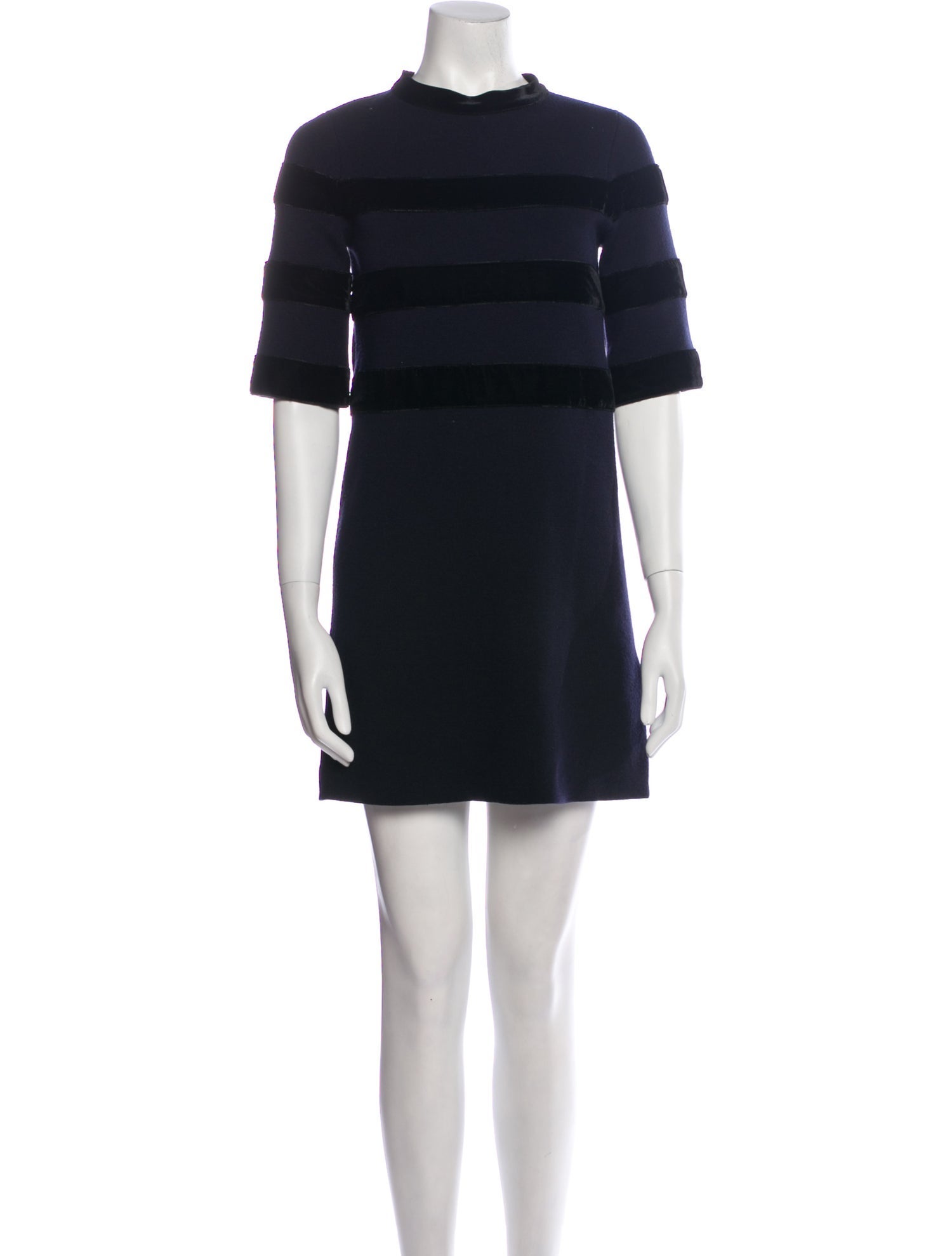 Maje Striped Mini Dress