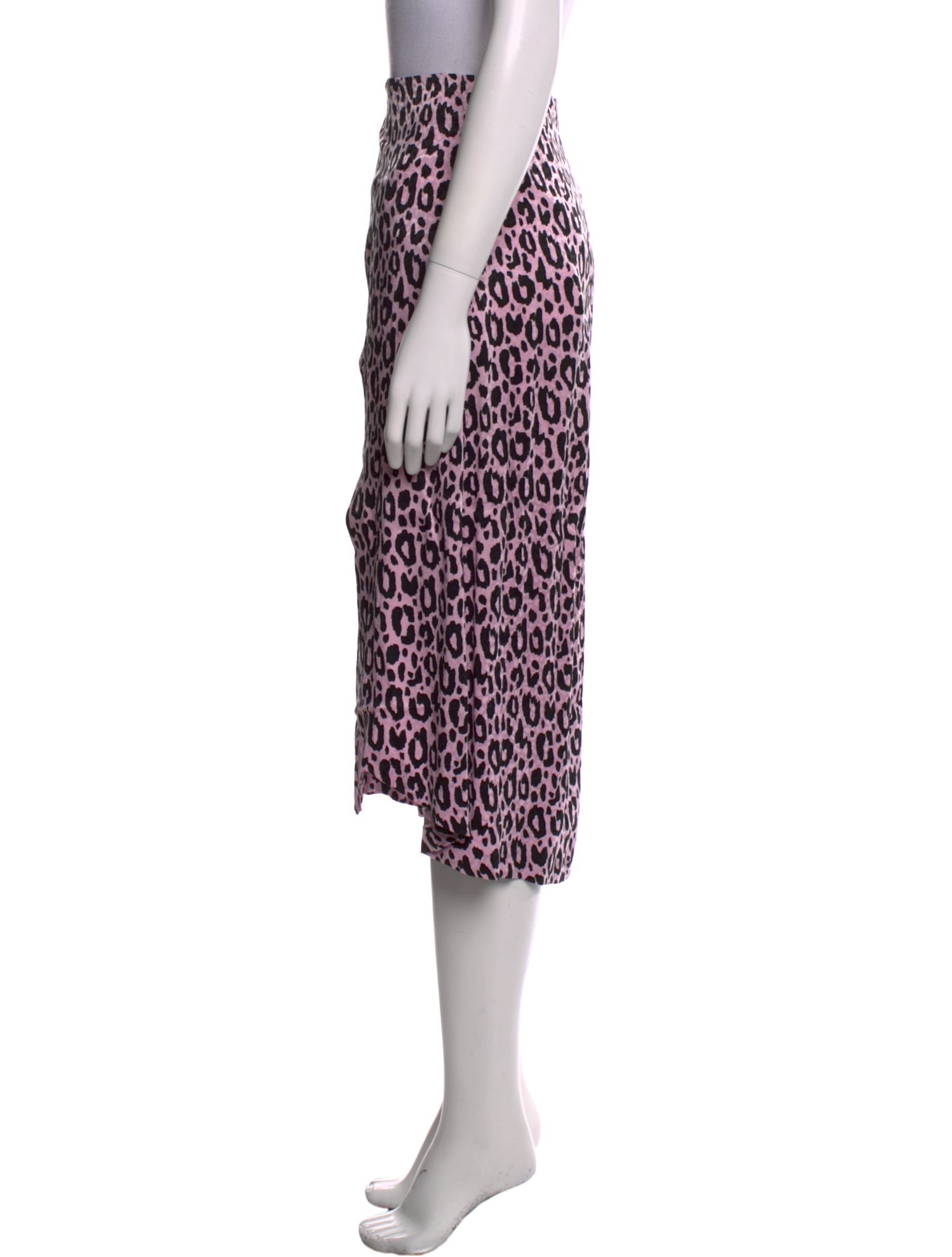 Maje Animal Print Midi Length Skirt