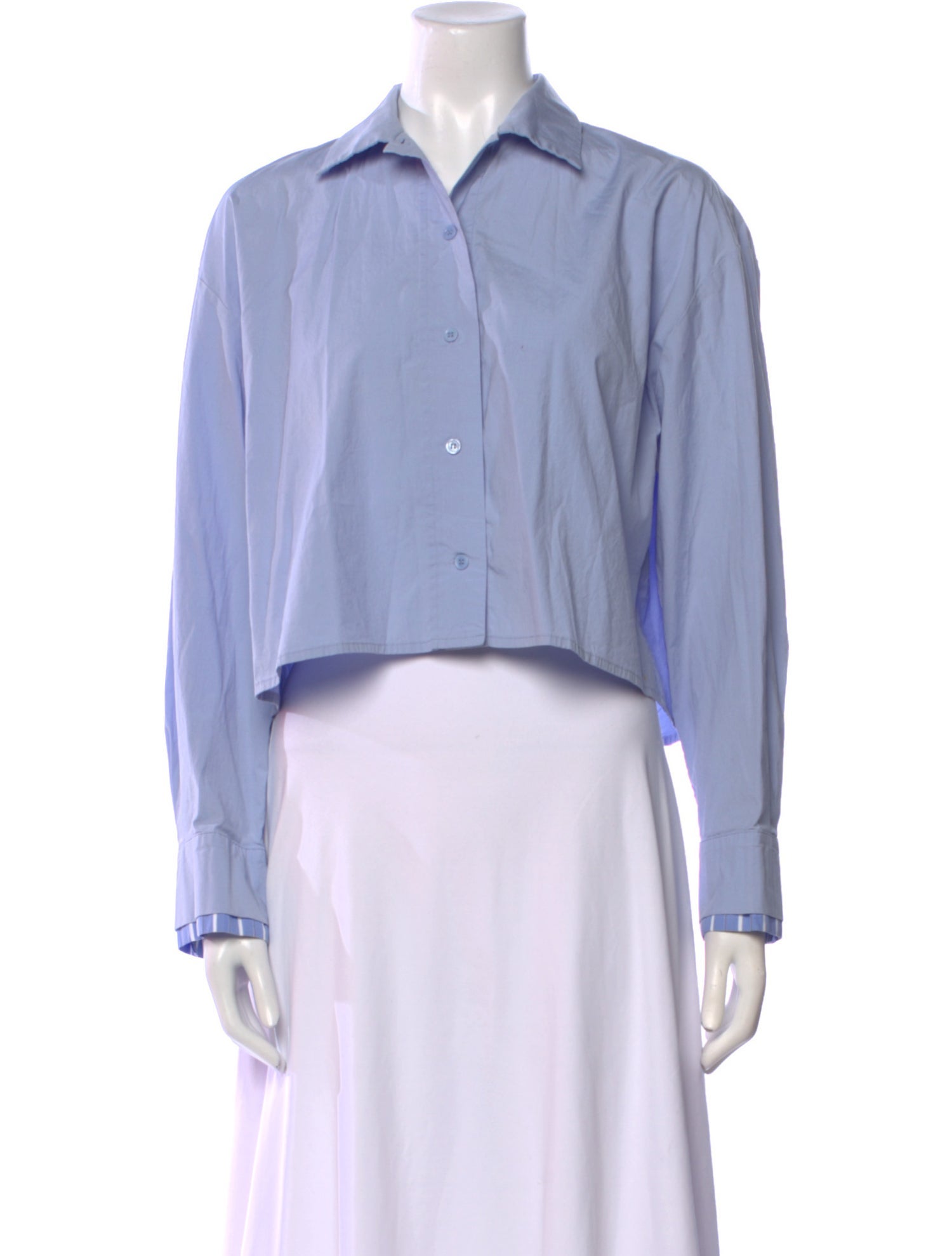 Maje Long Sleeve Crop Top