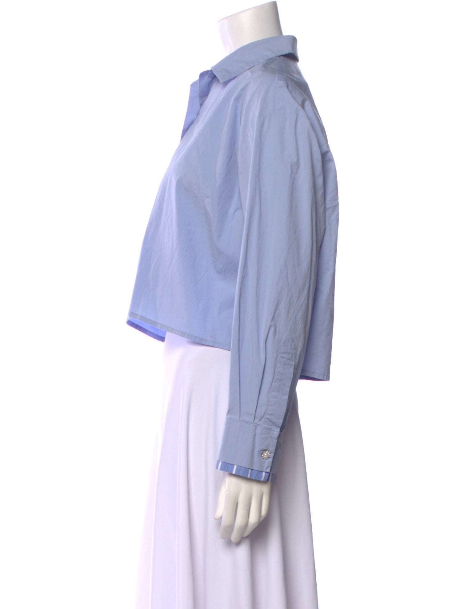 Maje Long Sleeve Crop Top