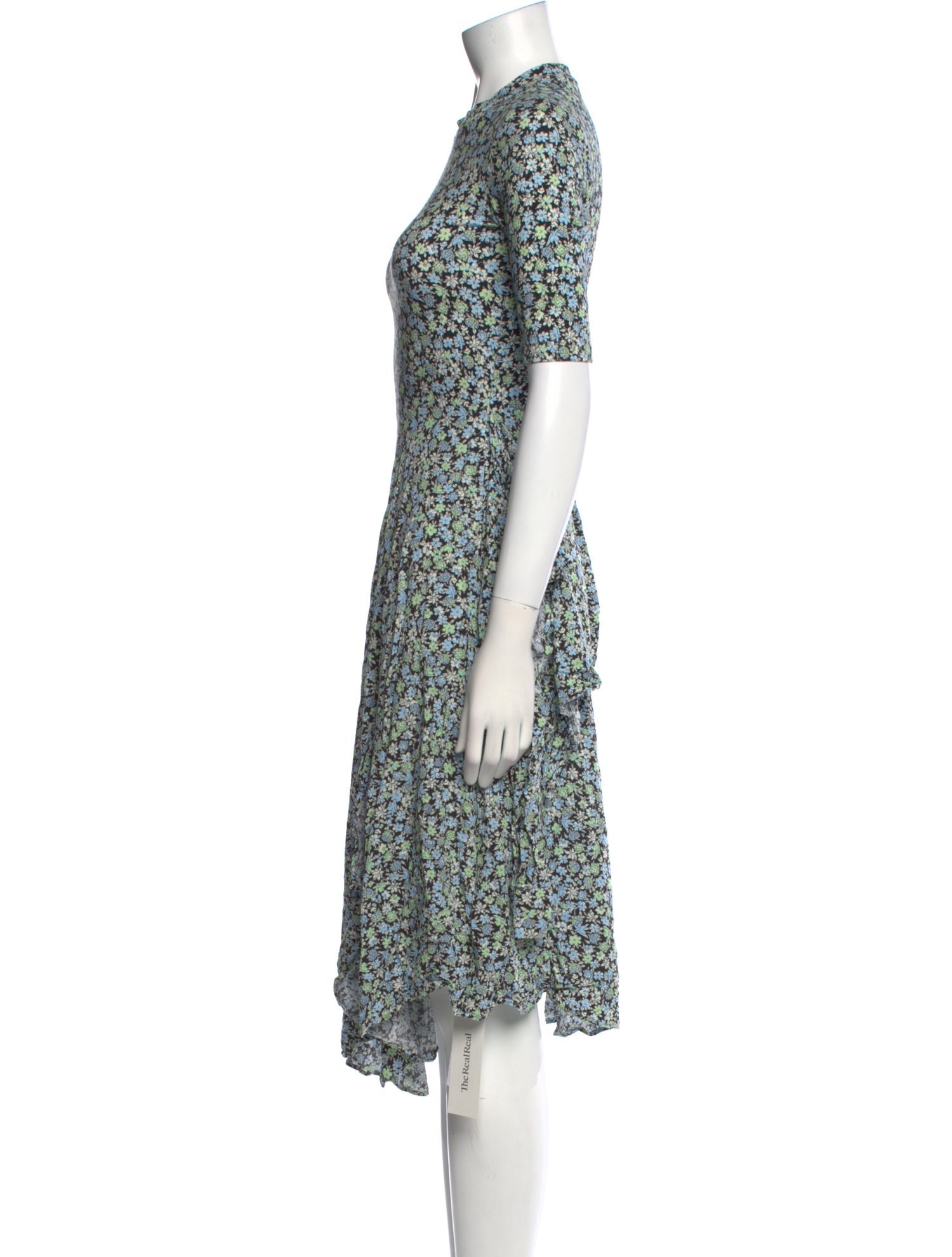 Maje Floral Print Mini Dress