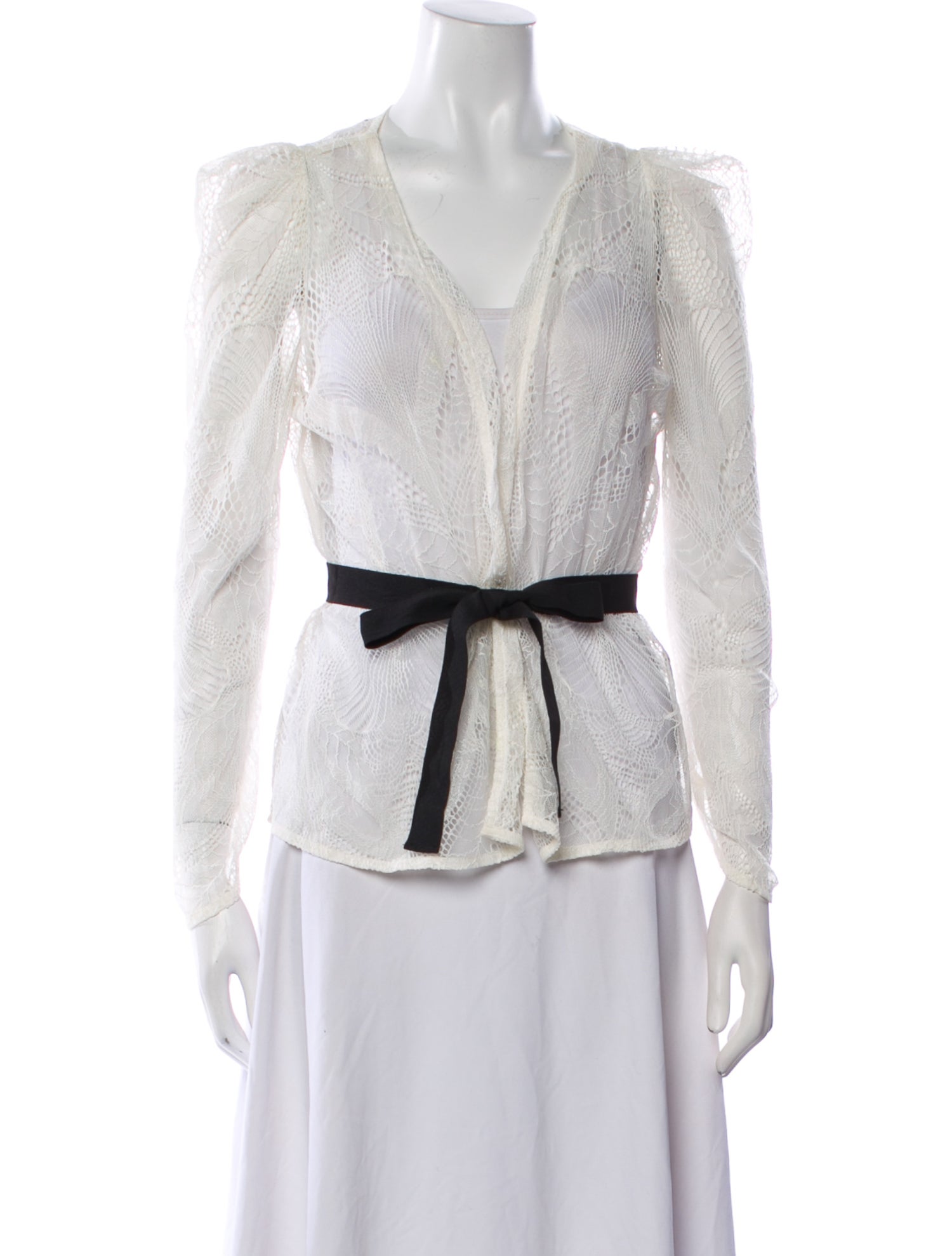 Maje Printed V-Neck Blouse