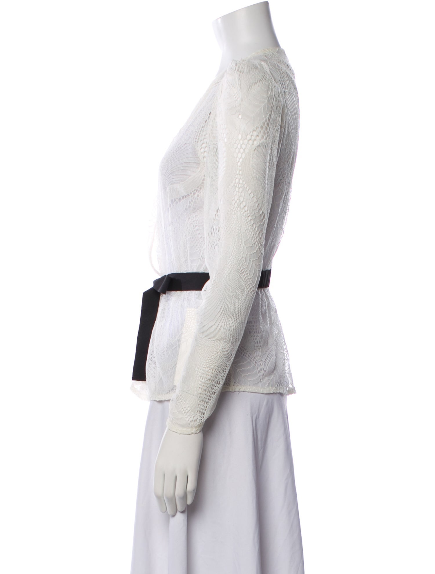 Maje Printed V-Neck Blouse