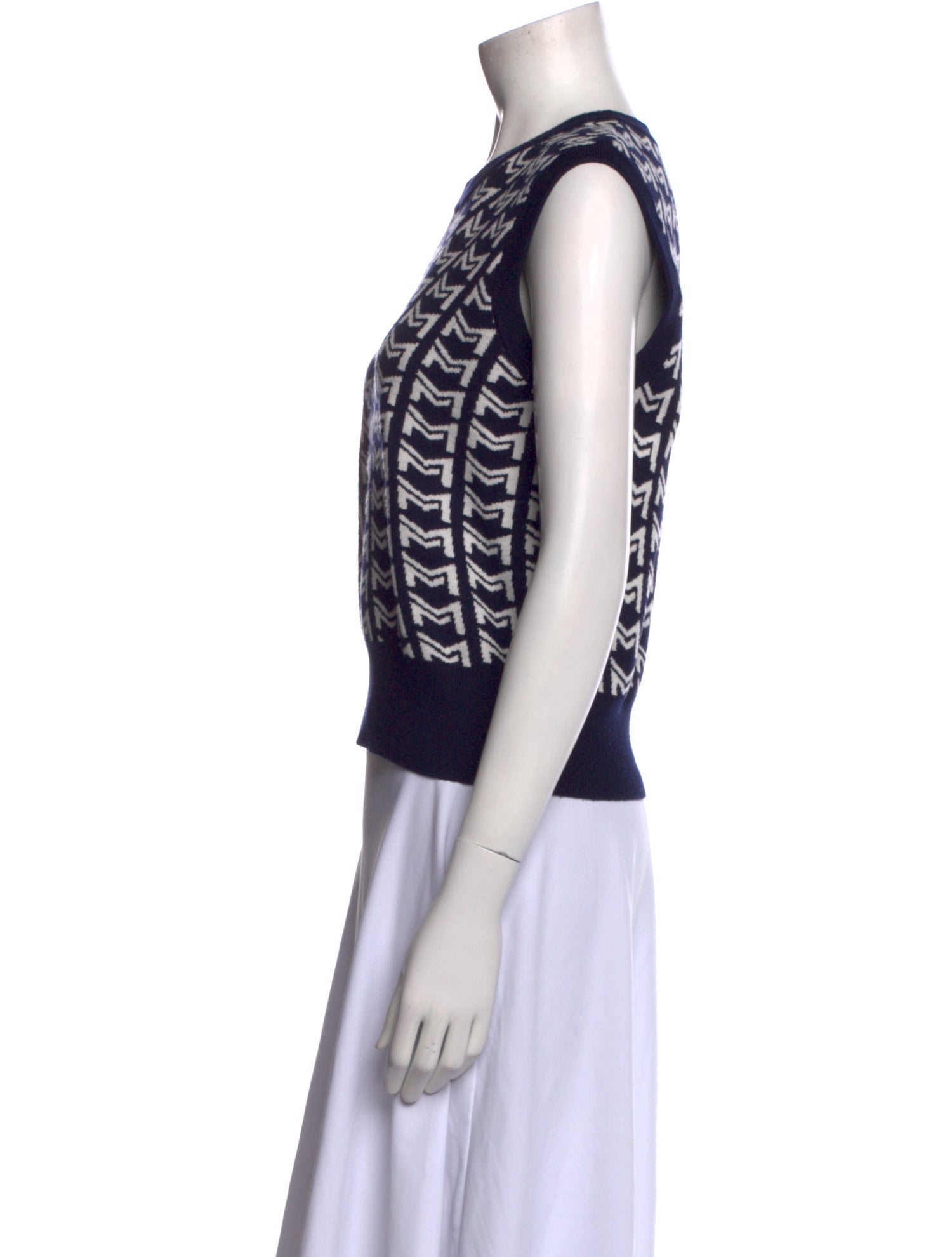 Maje Printed Crew Neck Sweater