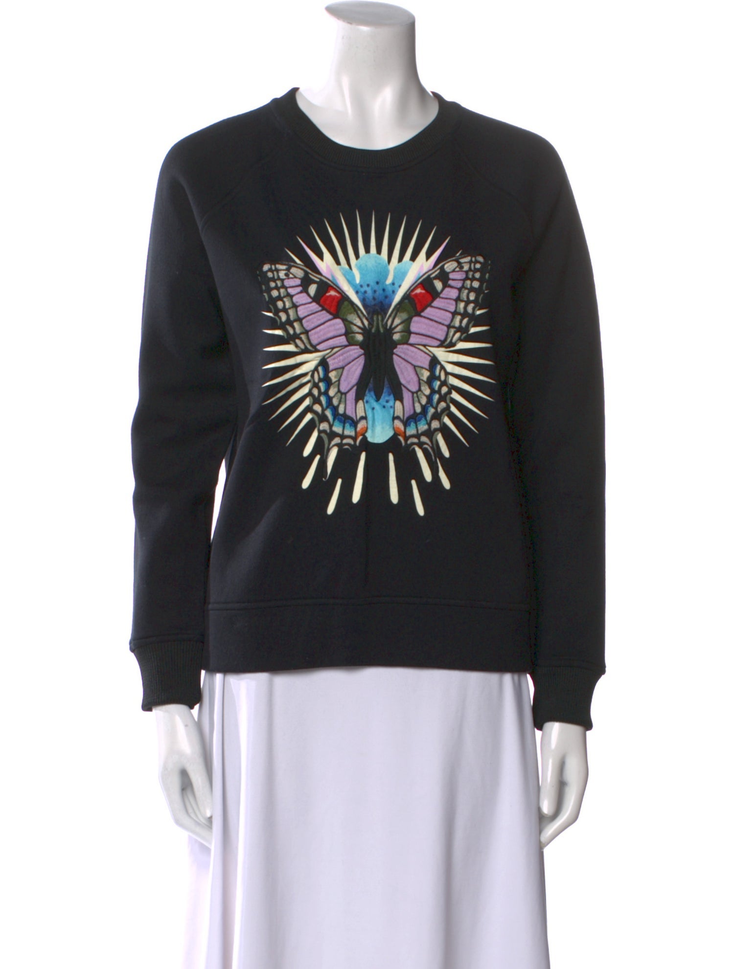 Maje Graphic Print Crew Neck Sweatshirt